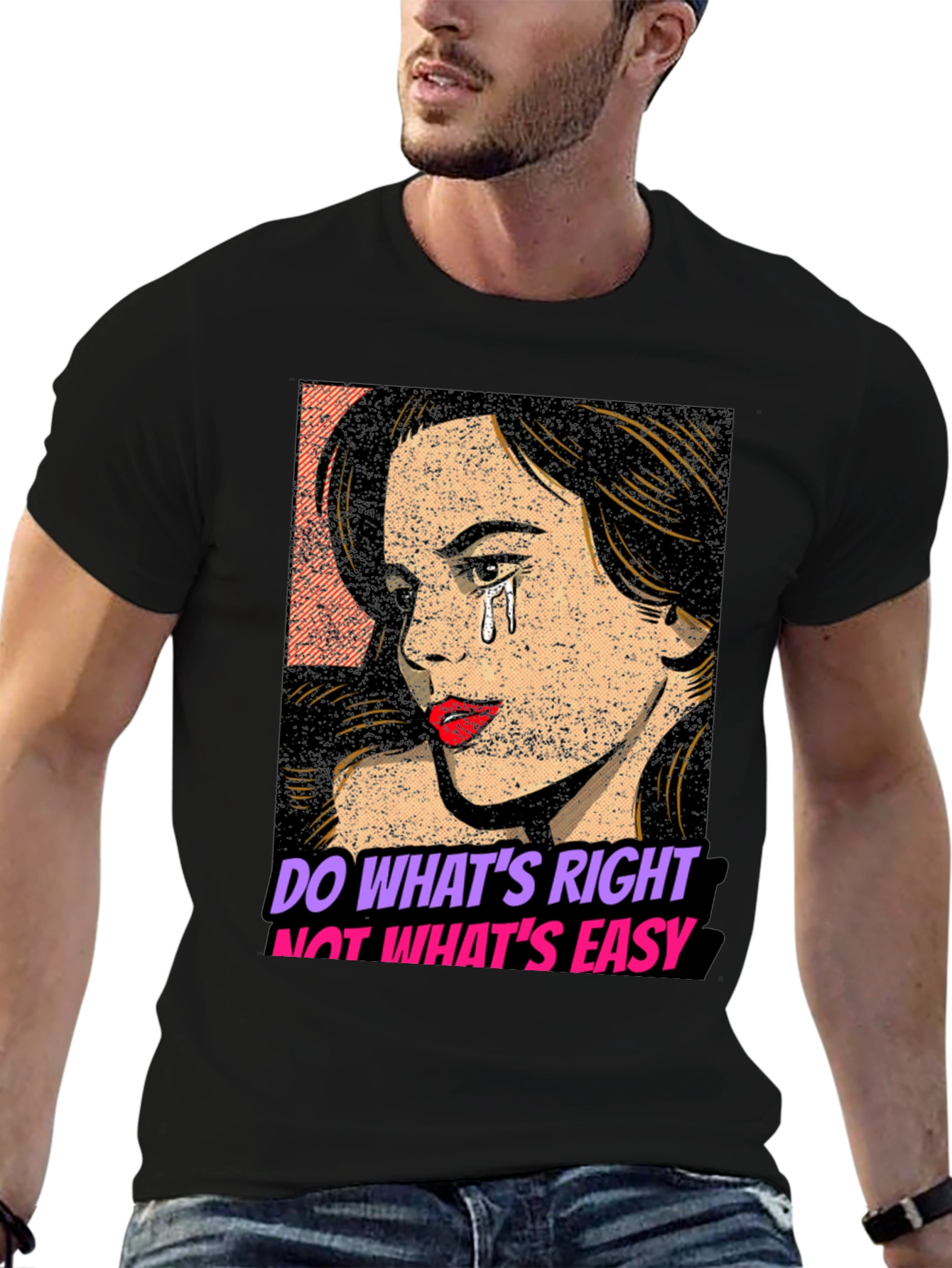Black Do What's Right T-Shirt view 6