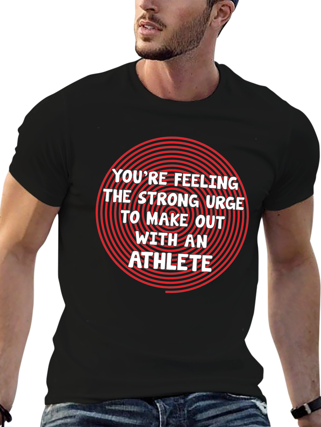 Black Athlete Urge Graphic Tee - Make Out With An Athlete Shirt view 6