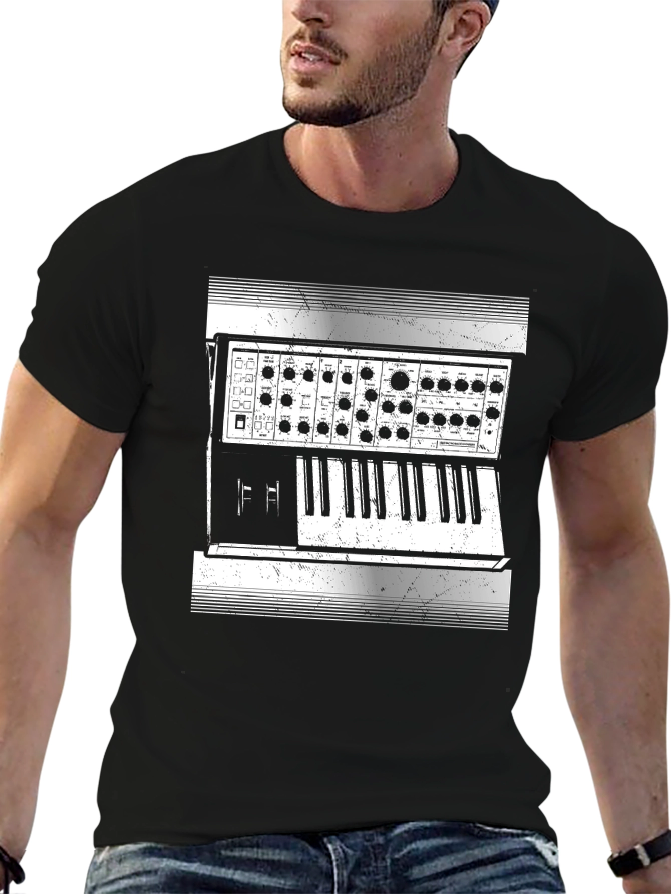 Synthesizer Graphic Tee - Music Lover Gift - 6