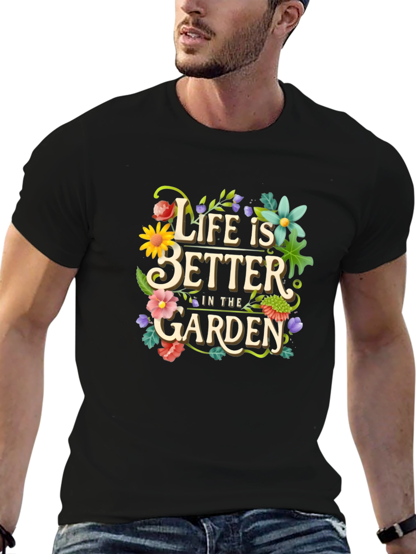 Black Life is Better in the Garden Graphic Tee view 6
