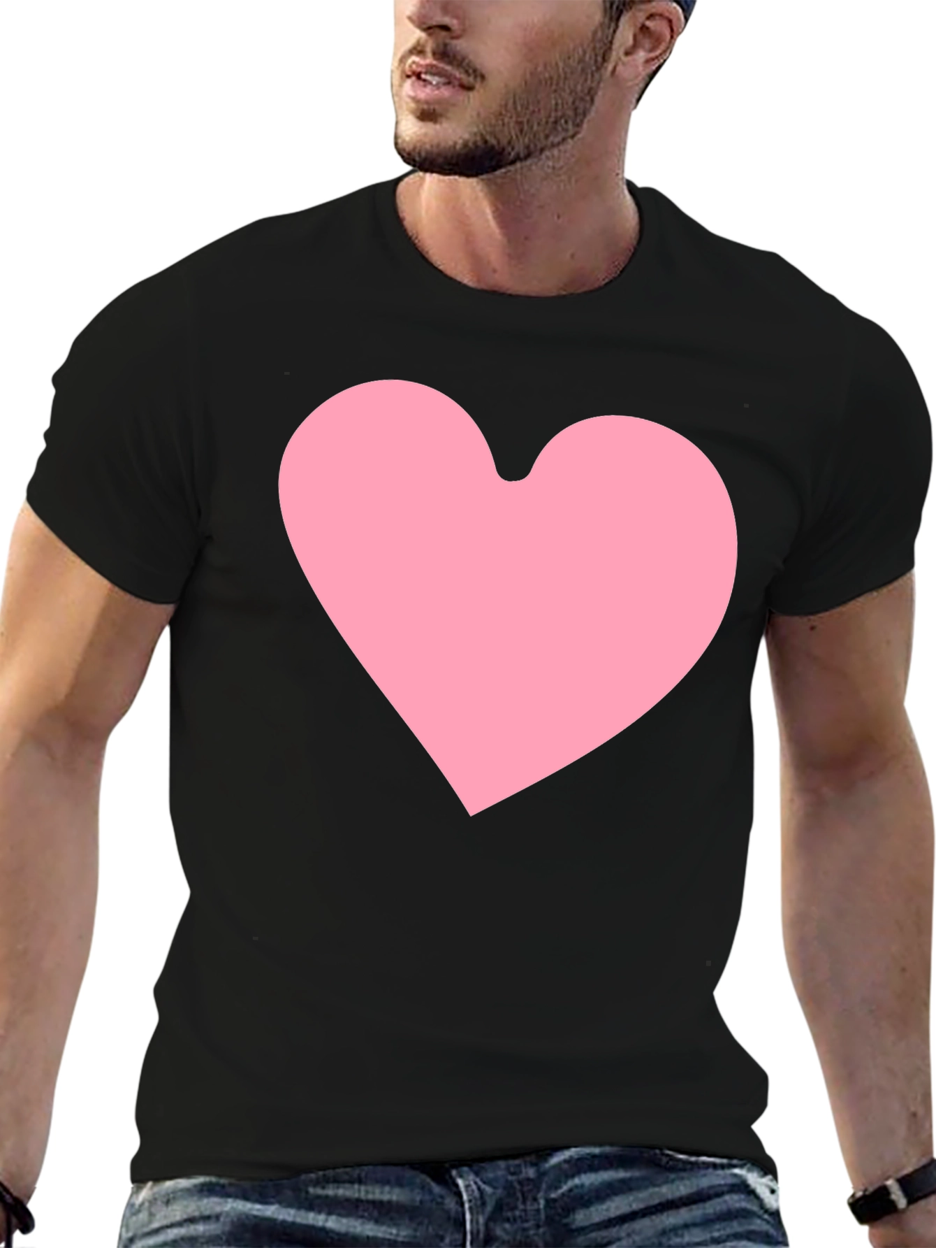 Black Heart Graphic Black T-Shirt view 6
