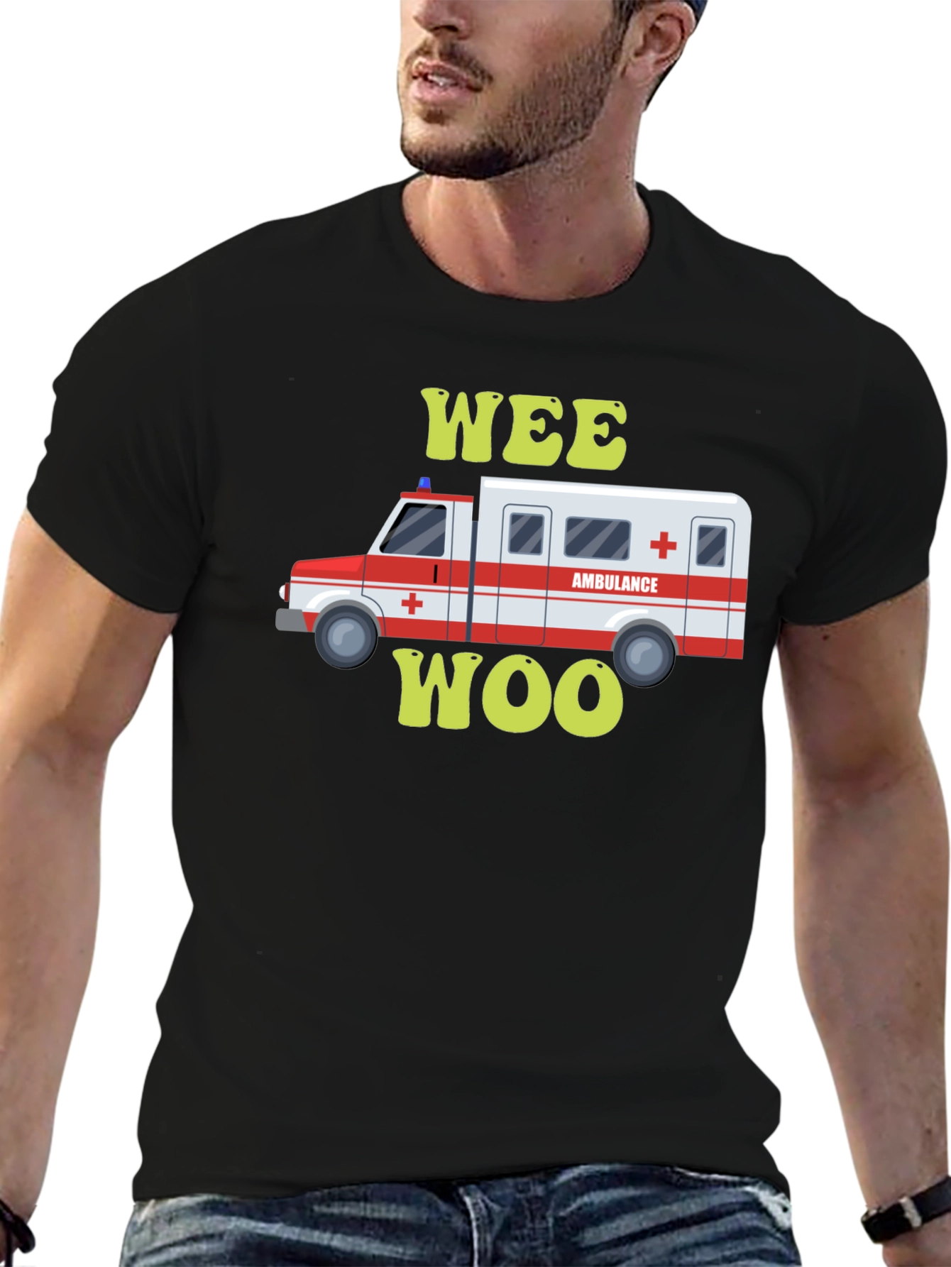 Wee Woo Ambulance T-Shirt - Emergency Vehicle Tee - 6