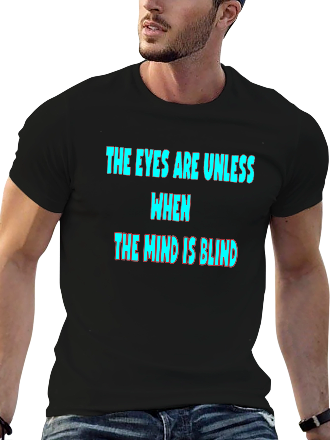 Black Eyes Useless Graphic Tee - Black view 6
