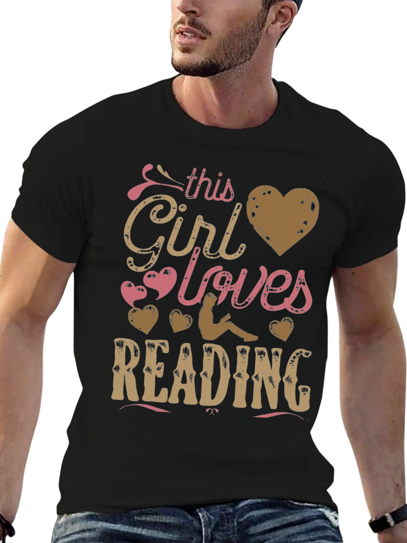Black Girl Loves Reading T-Shirt view 6