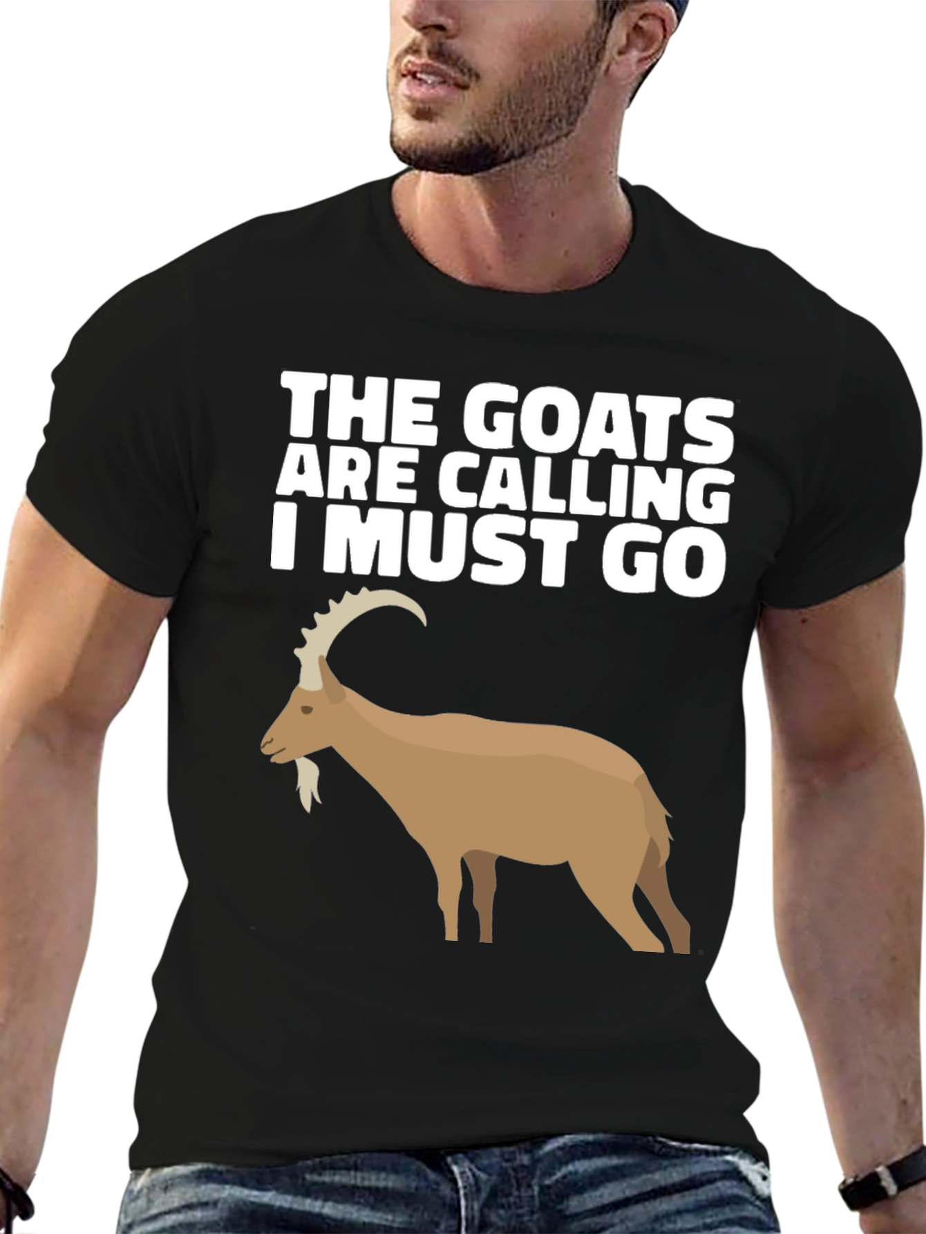 Black The Goats Are Calling T-Shirt view 6
