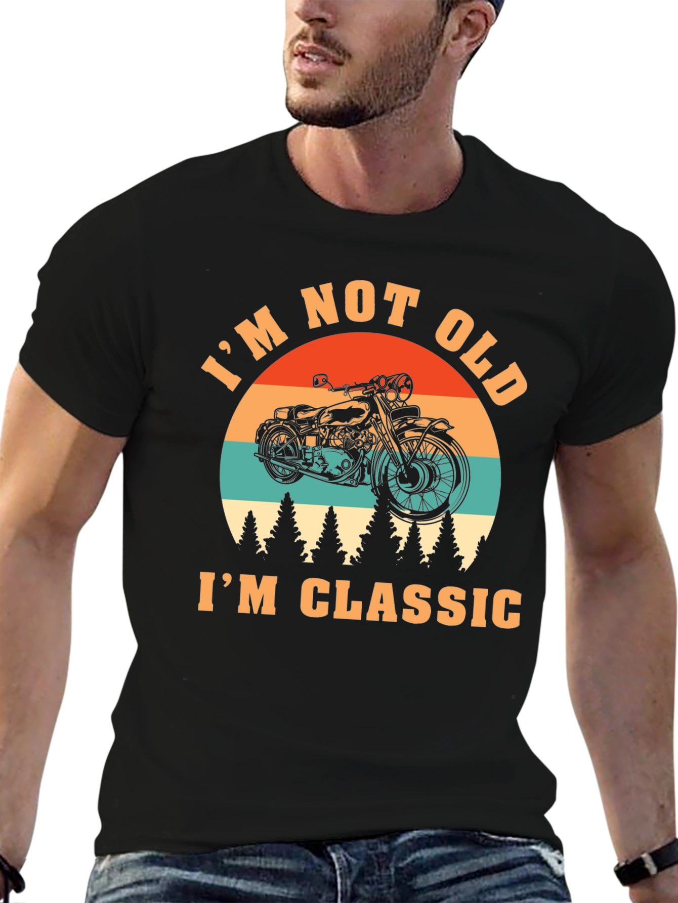 Black I'm Not Old I'm Classic T-Shirt view 6