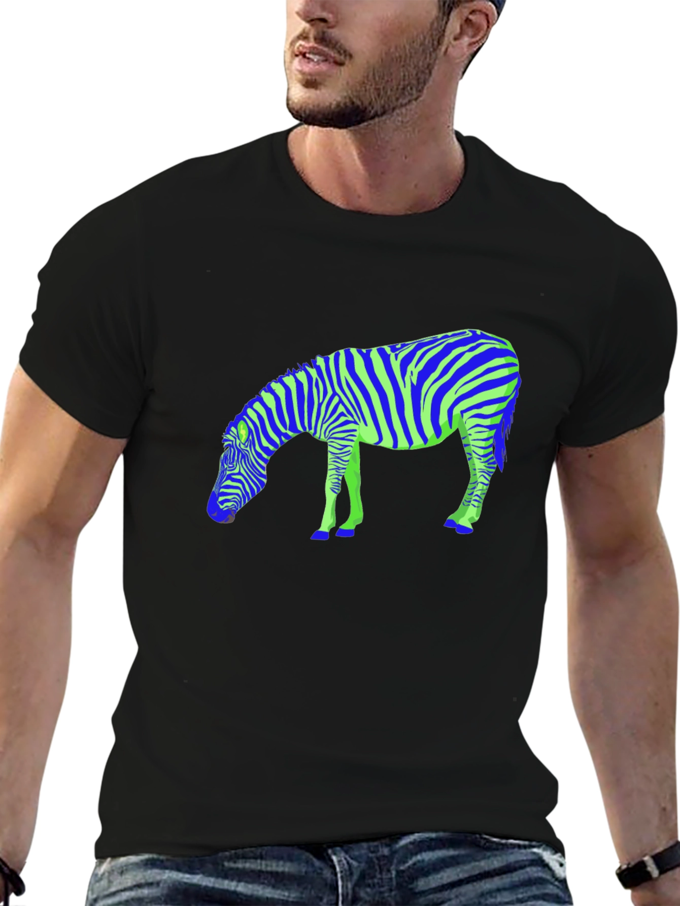 Black Zebra Graphic Tee - Bold Style view 6