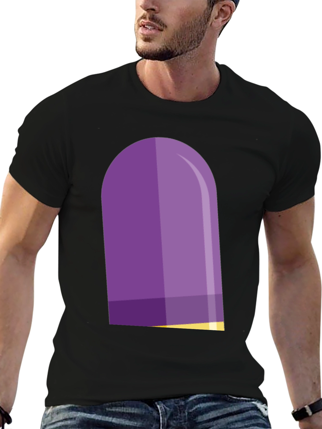 Black Purple Capsule T-Shirt - Stylish Graphic Tee view 6