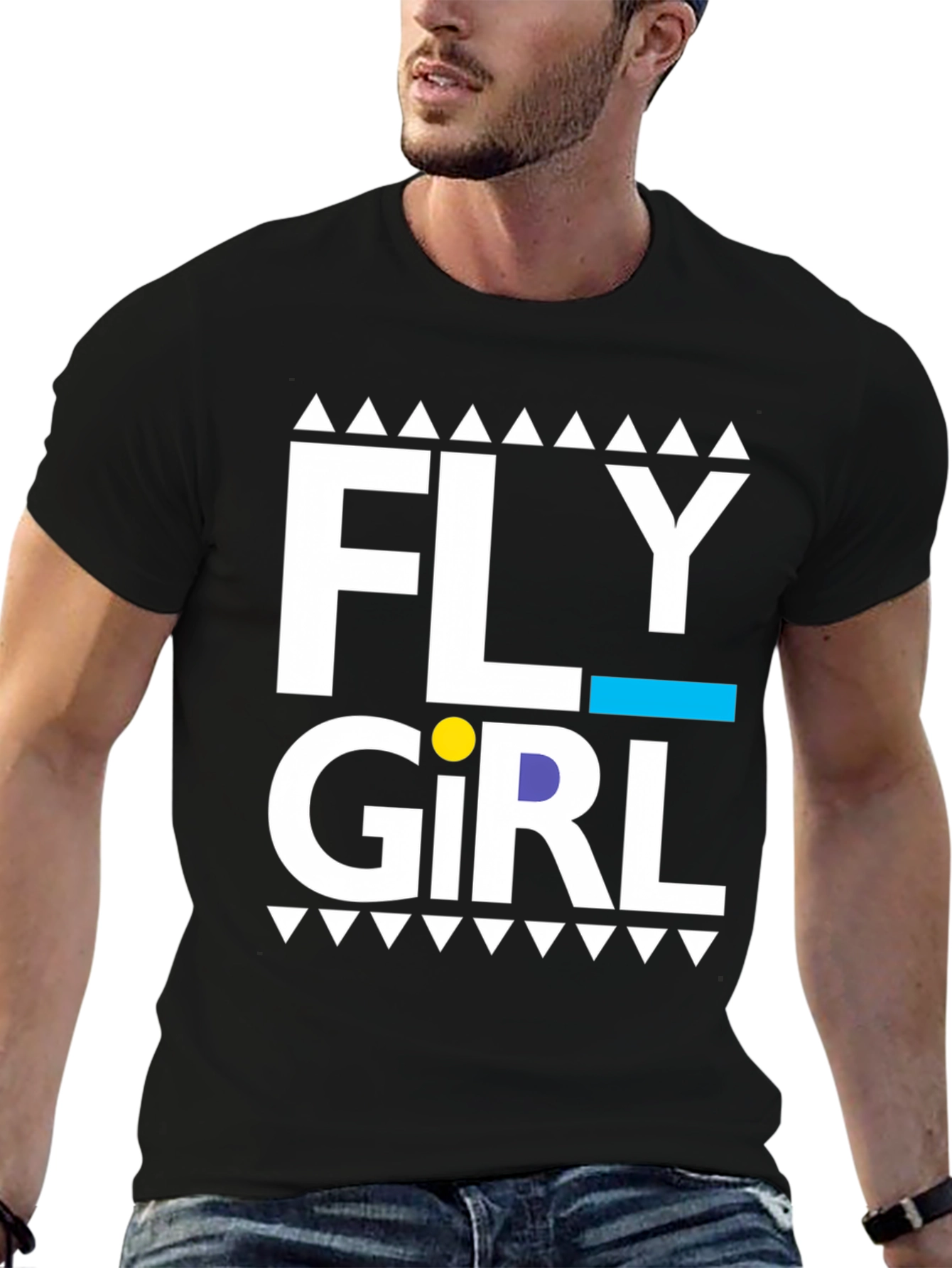 Black Fly Girl Graphic Tee - Stylish & Unique view 6