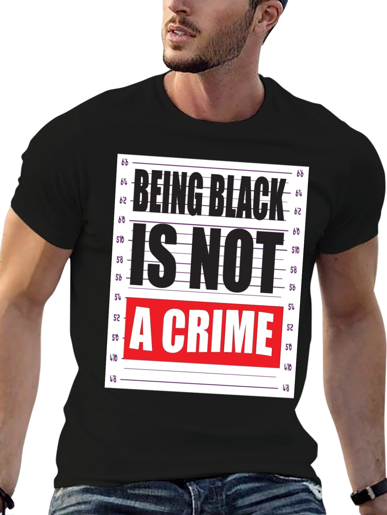 Black Being Black Is Not A Crime T-Shirt view 6