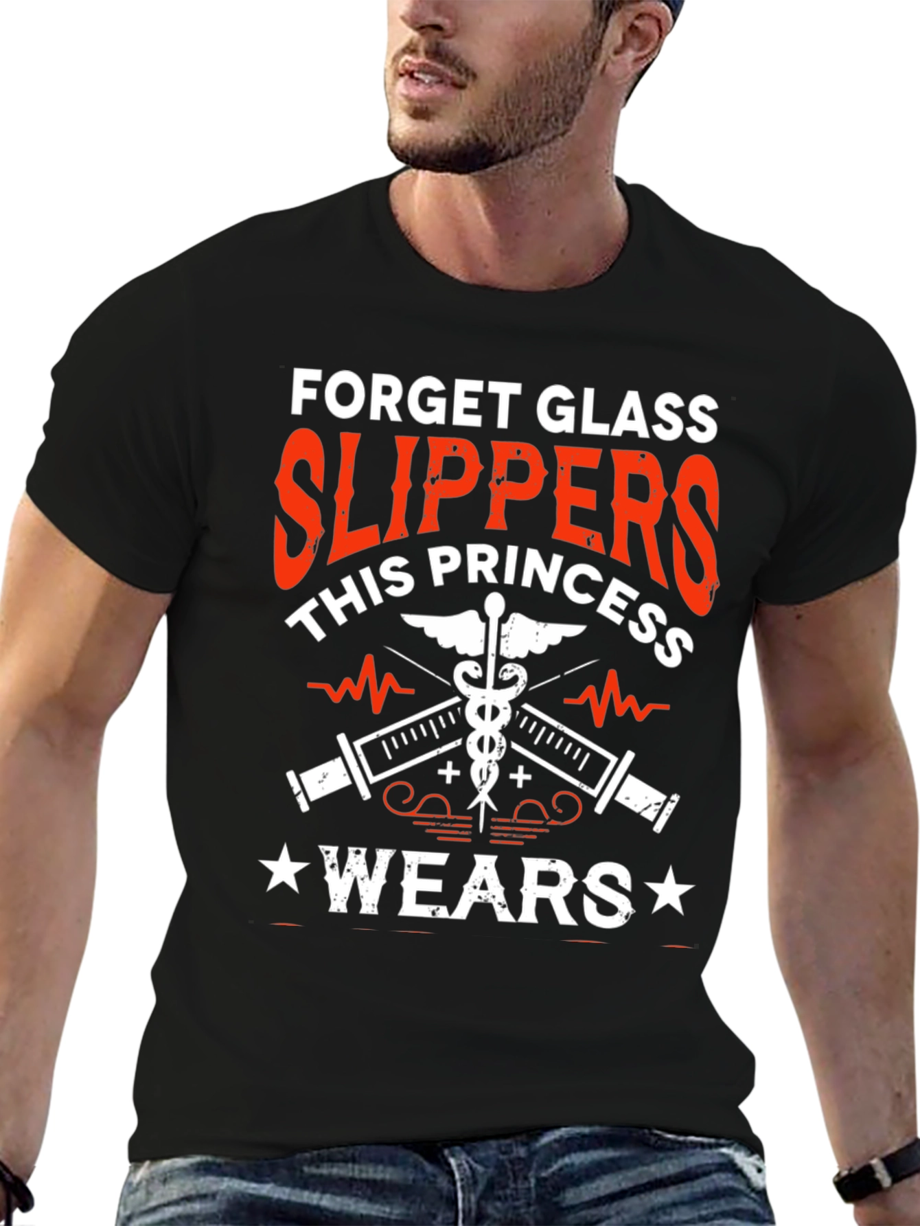 Black Nurse Princess T-Shirt - Glass Slippers Alternative view 6