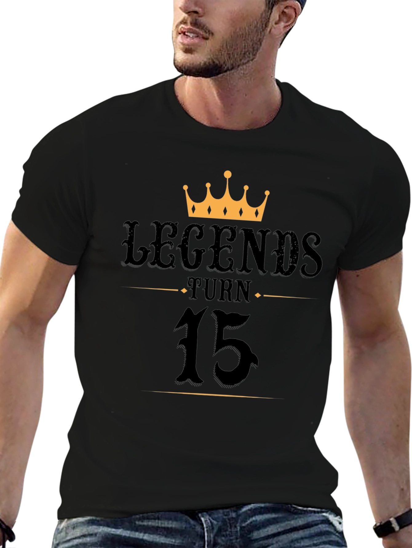 Black Legends Turn 15 Black Graphic Tee view 6