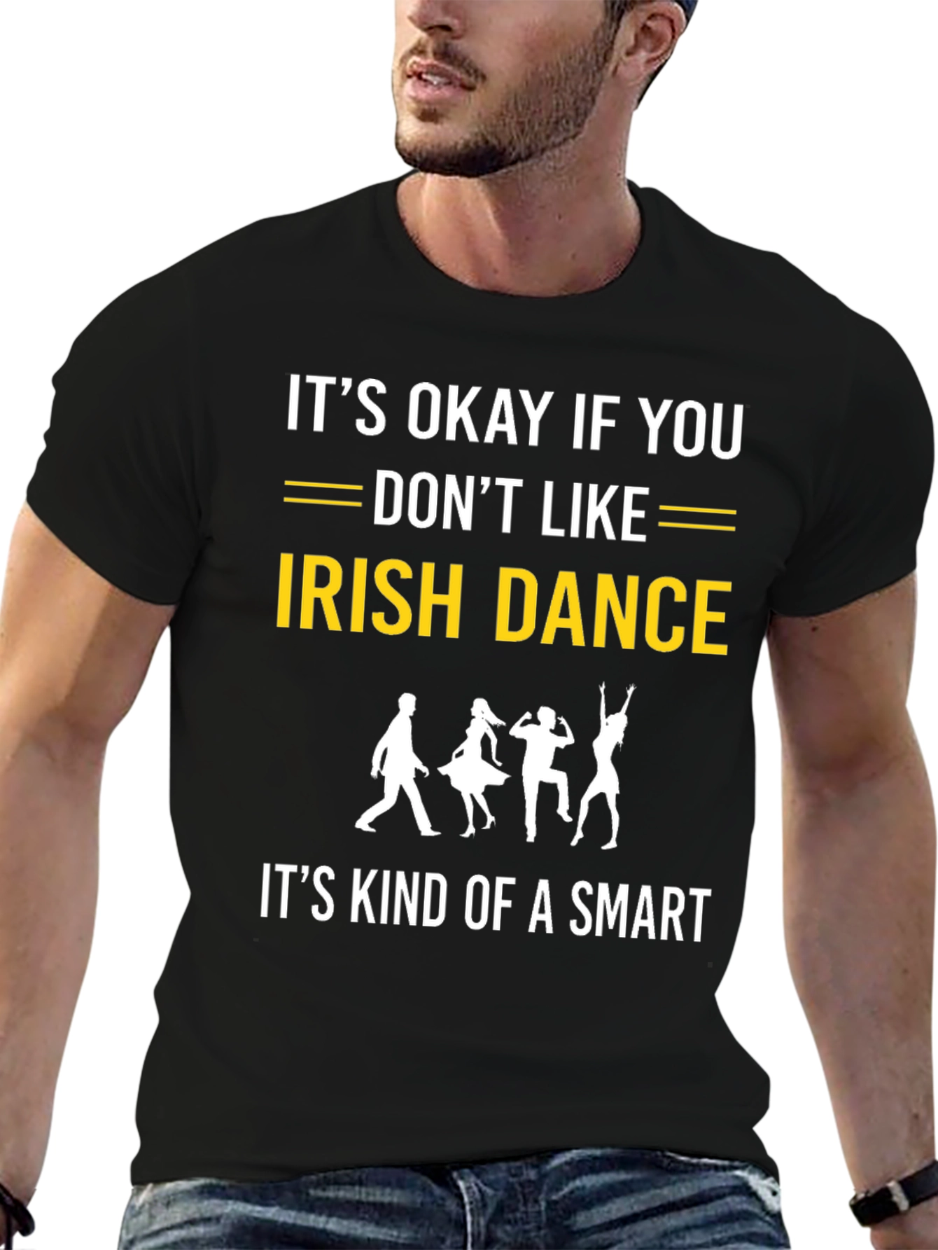 Black Funny Irish Dance T-Shirt: Smart Choice! view 6