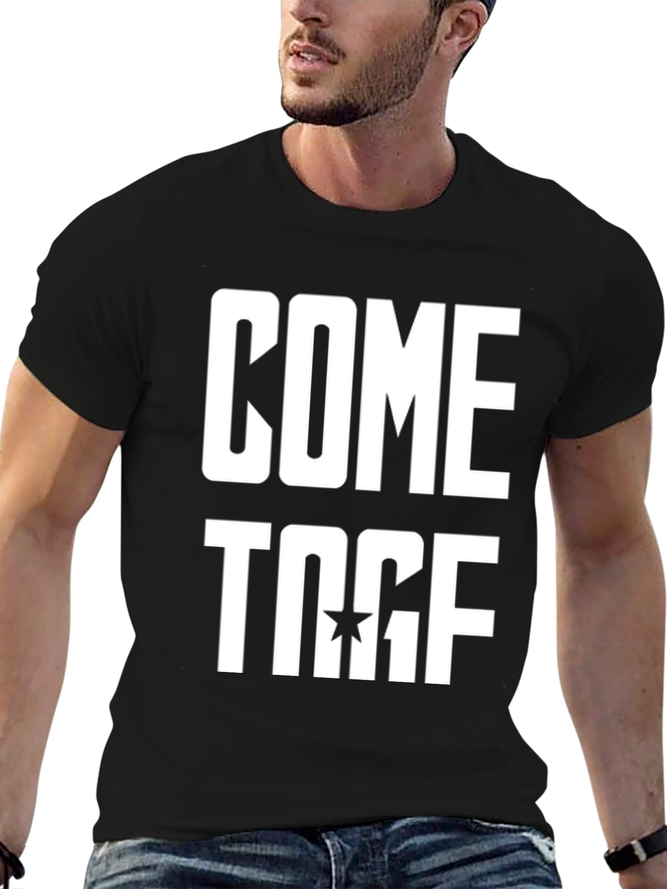 Black Come Togethers Black T-Shirt view 6