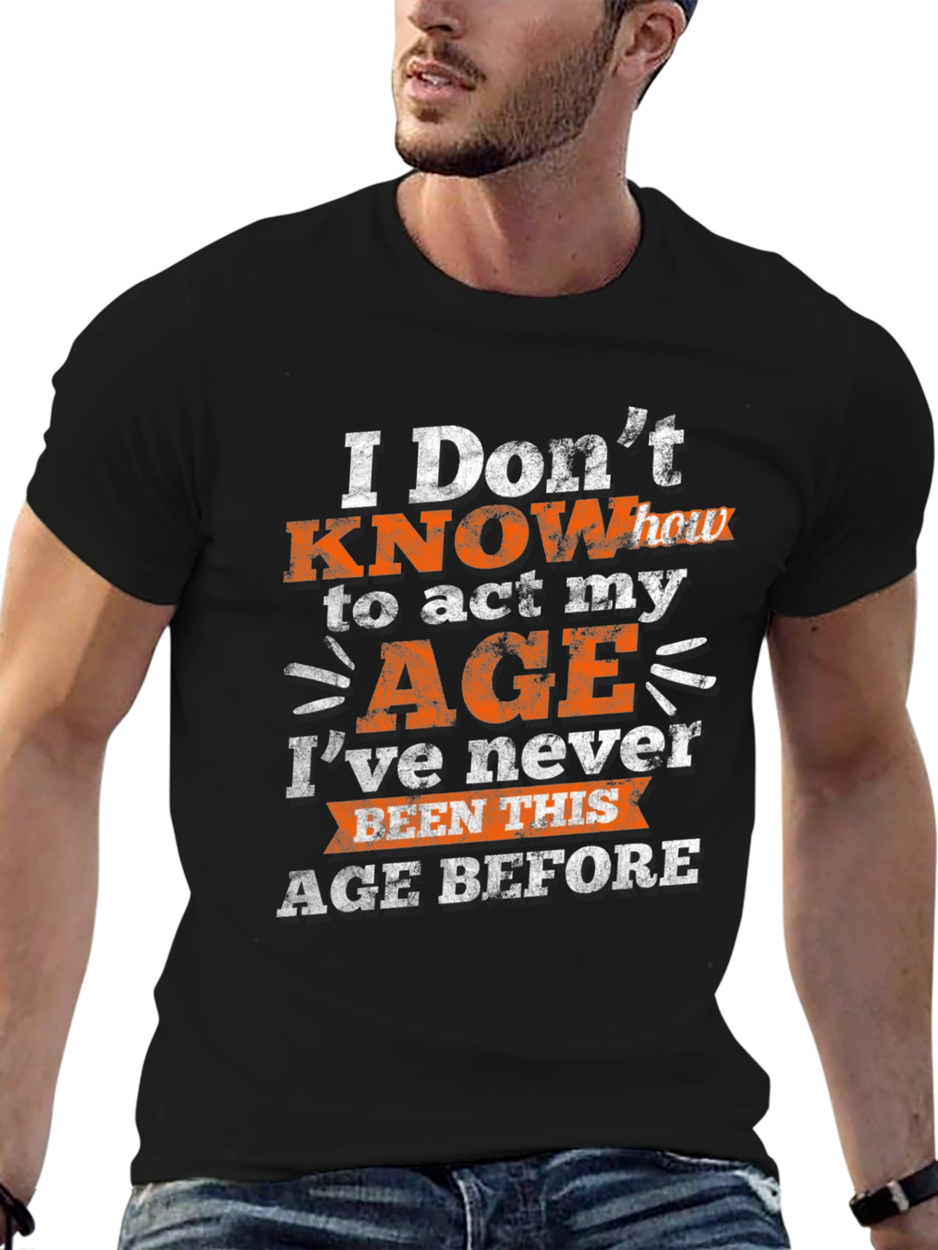 Black Funny Age Humor Graphic T-Shirt view 6