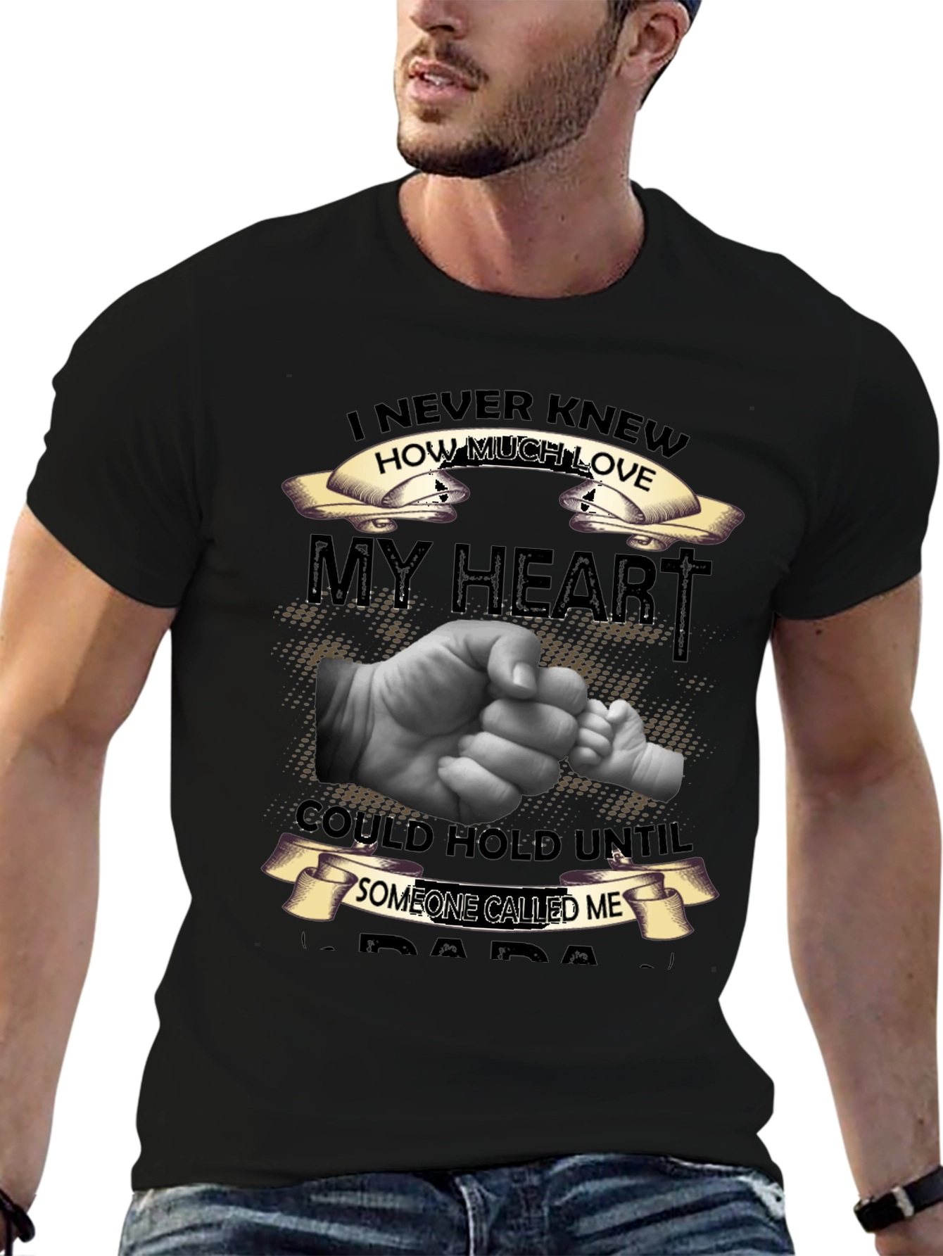 Black I Never Knew How Much Love T-Shirt view 6
