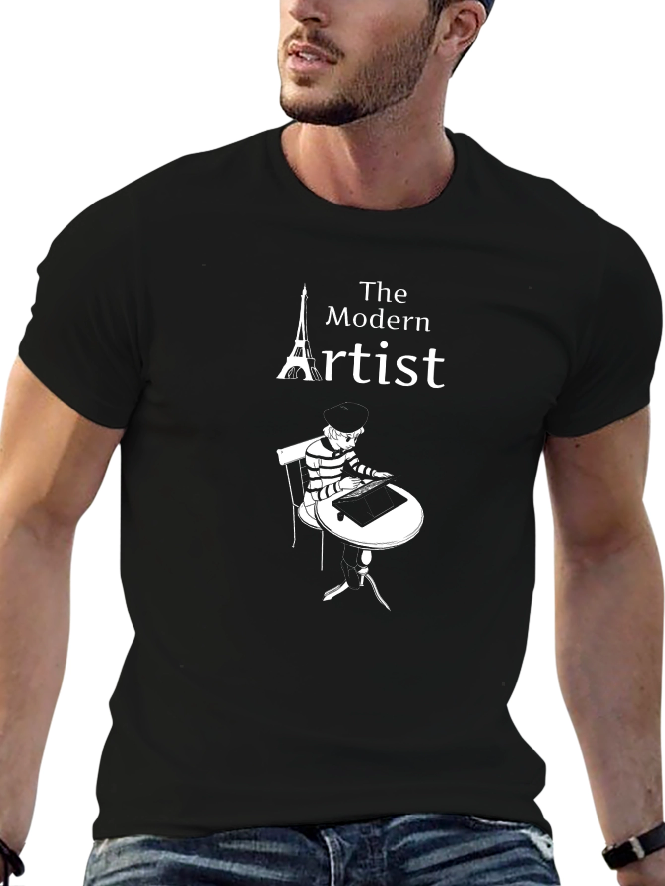 Black The Modern Artist Graphic Tee view 6