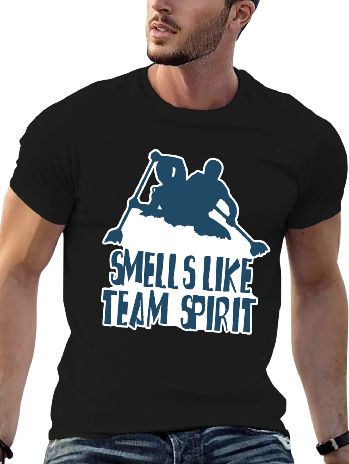 Black Team Spirit Graphic Tee view 6