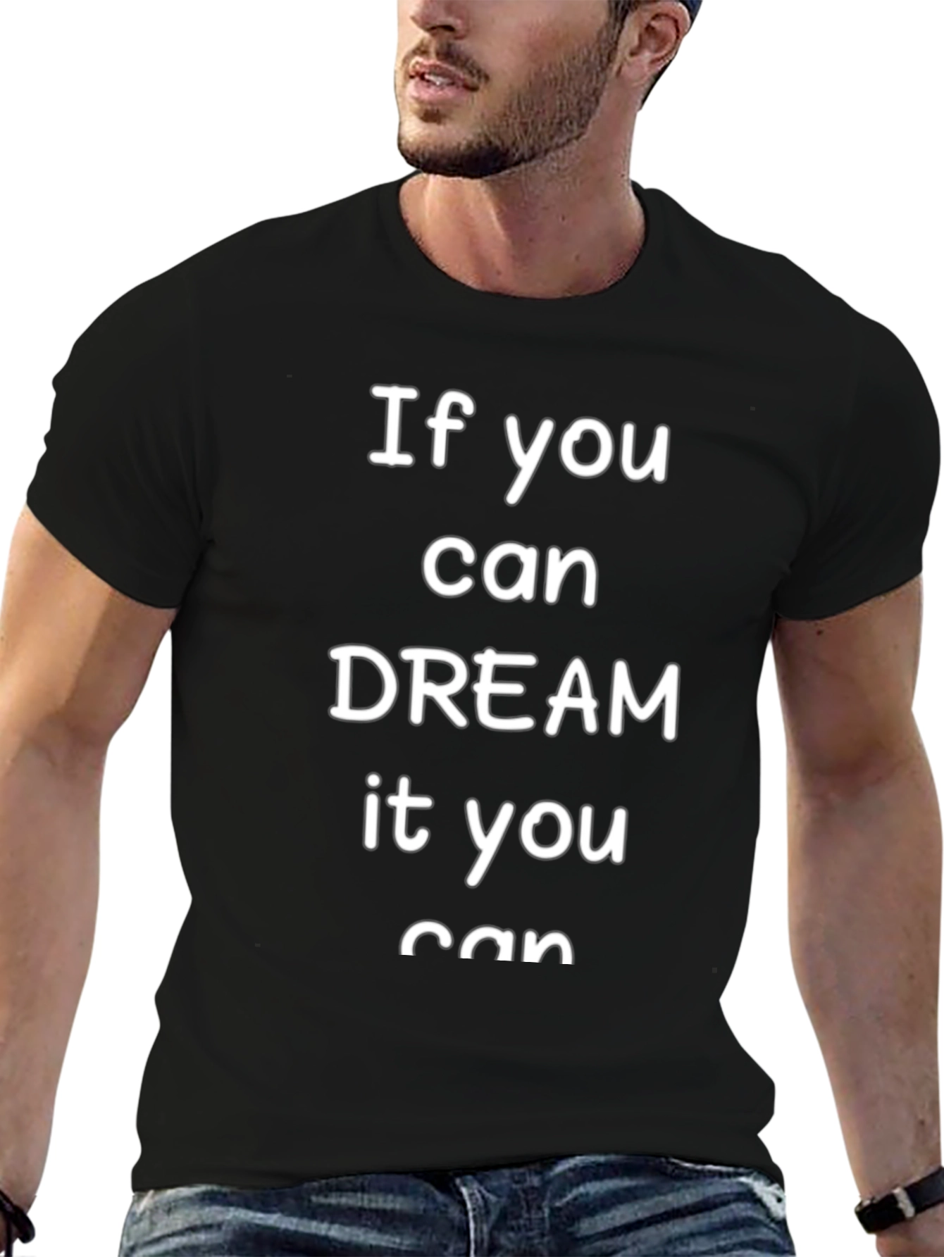 Black Inspirational Dream T-Shirt view 6