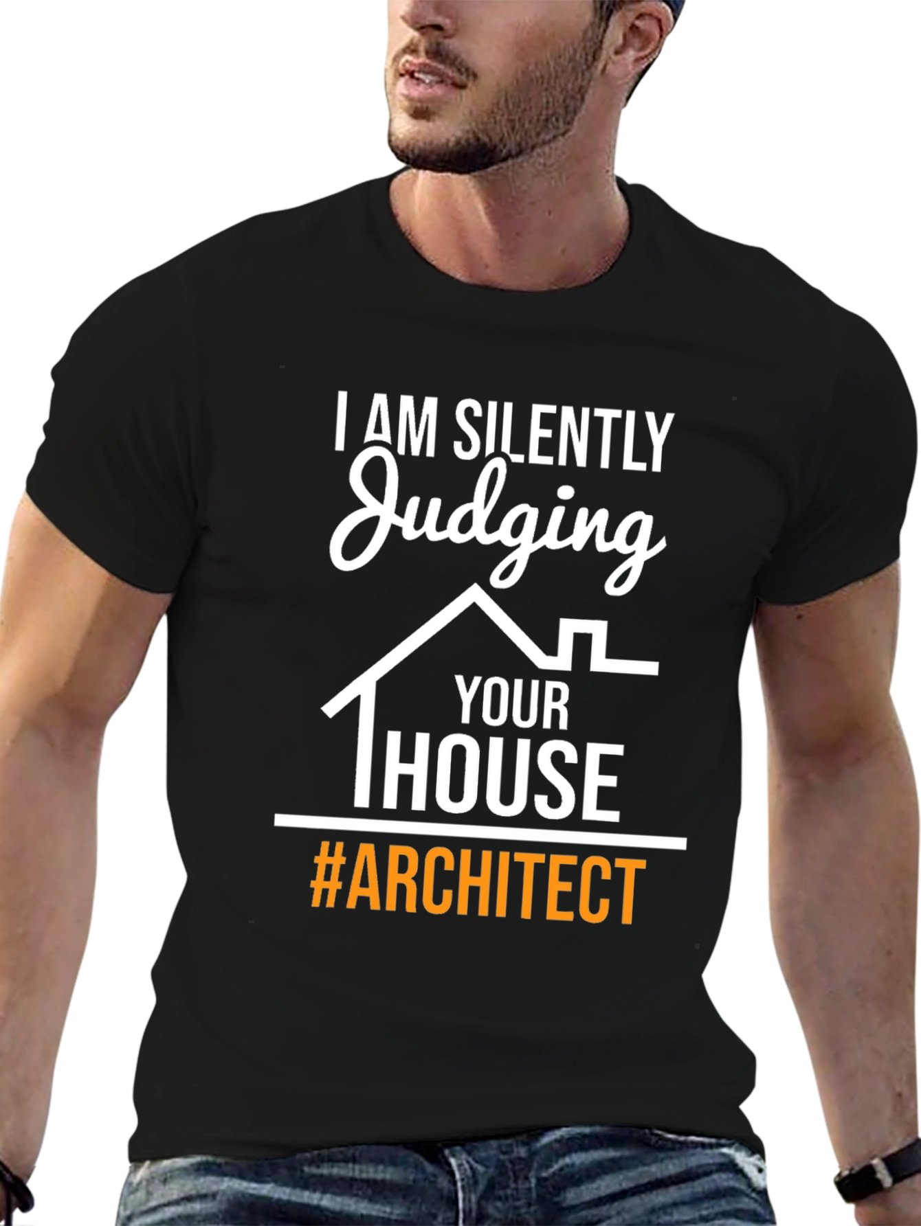 Black Judging Your House Architect T-Shirt view 6