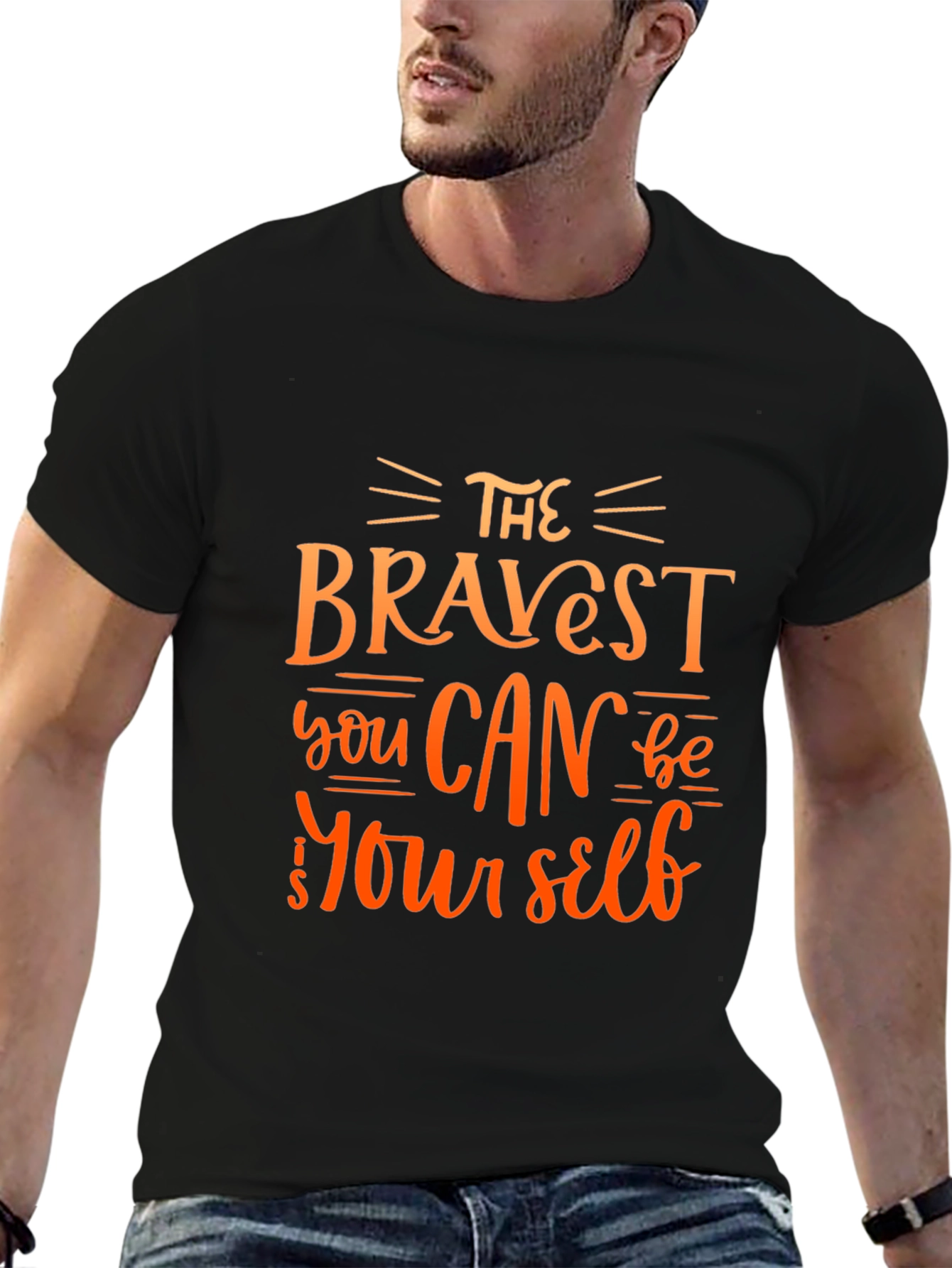 Black The Bravest You Can Be T-Shirt view 6
