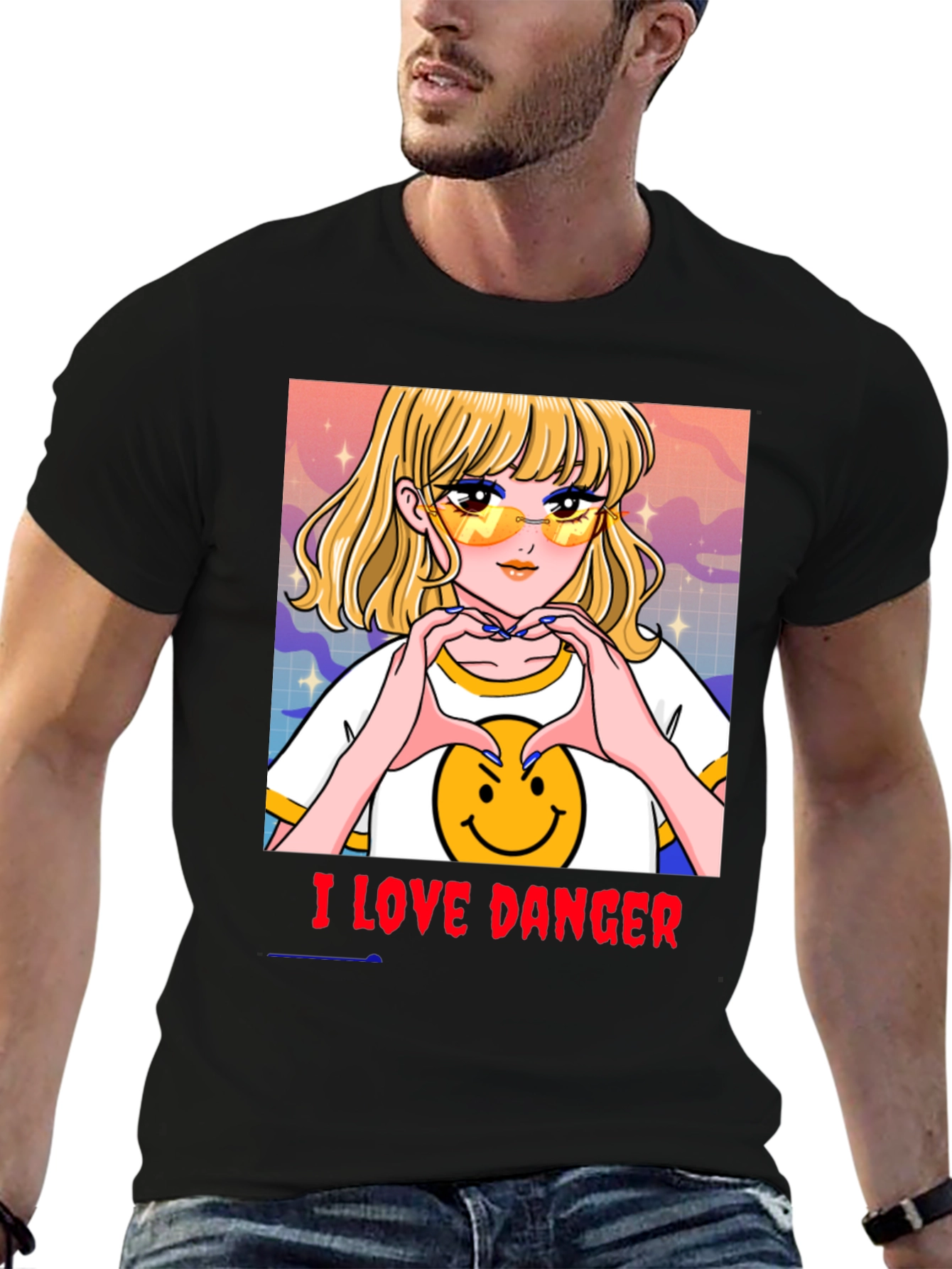 I Love Danger Anime T-Shirt - 6