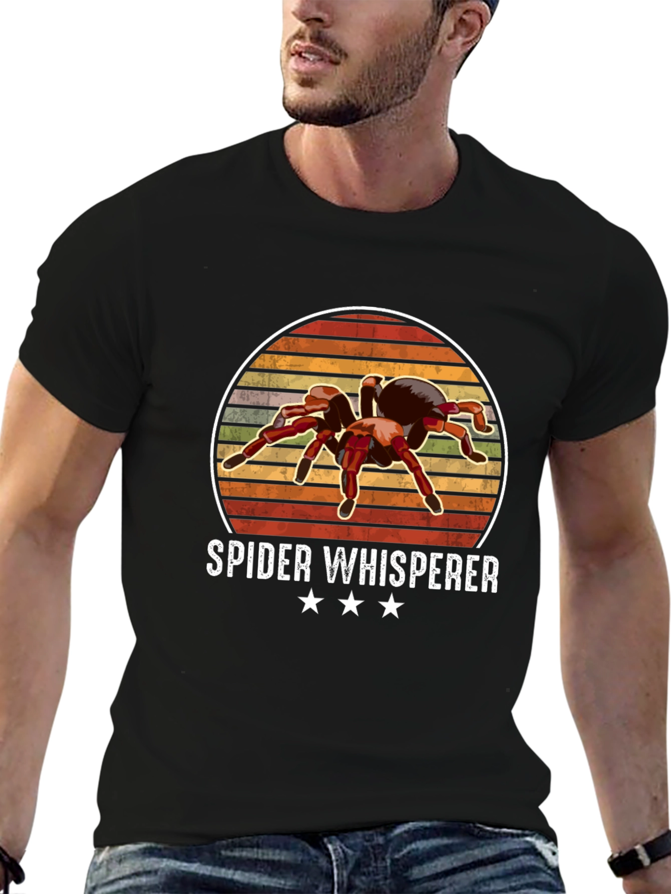Black Spider Whisperer Graphic Tee view 6