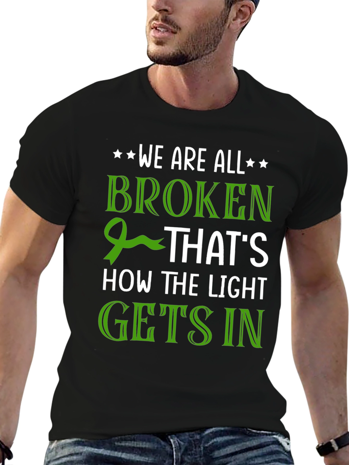 Black Broken: How the Light Gets In T-Shirt view 6