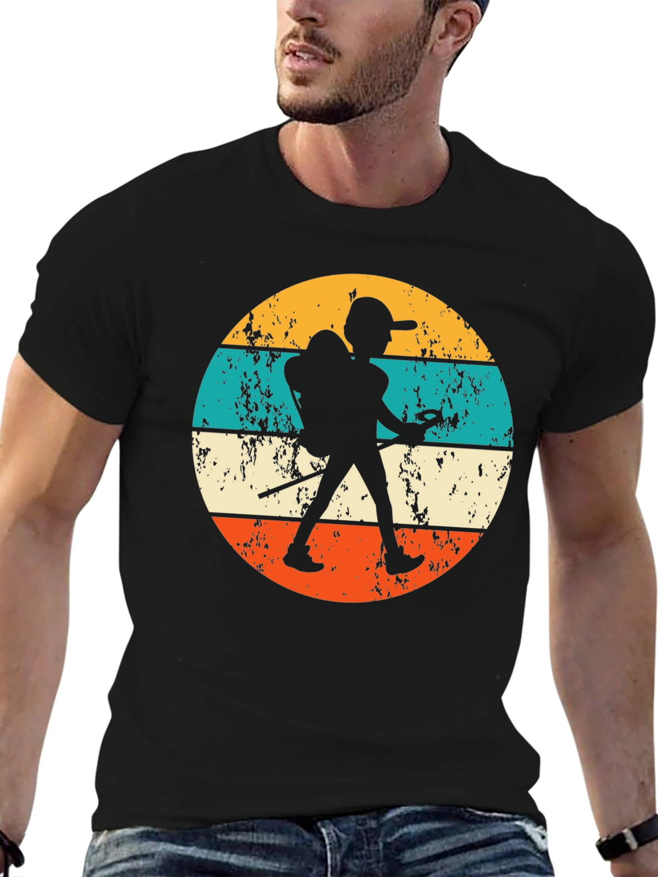 Black Vintage Hiker Graphic Tee - Adventure Time! view 6