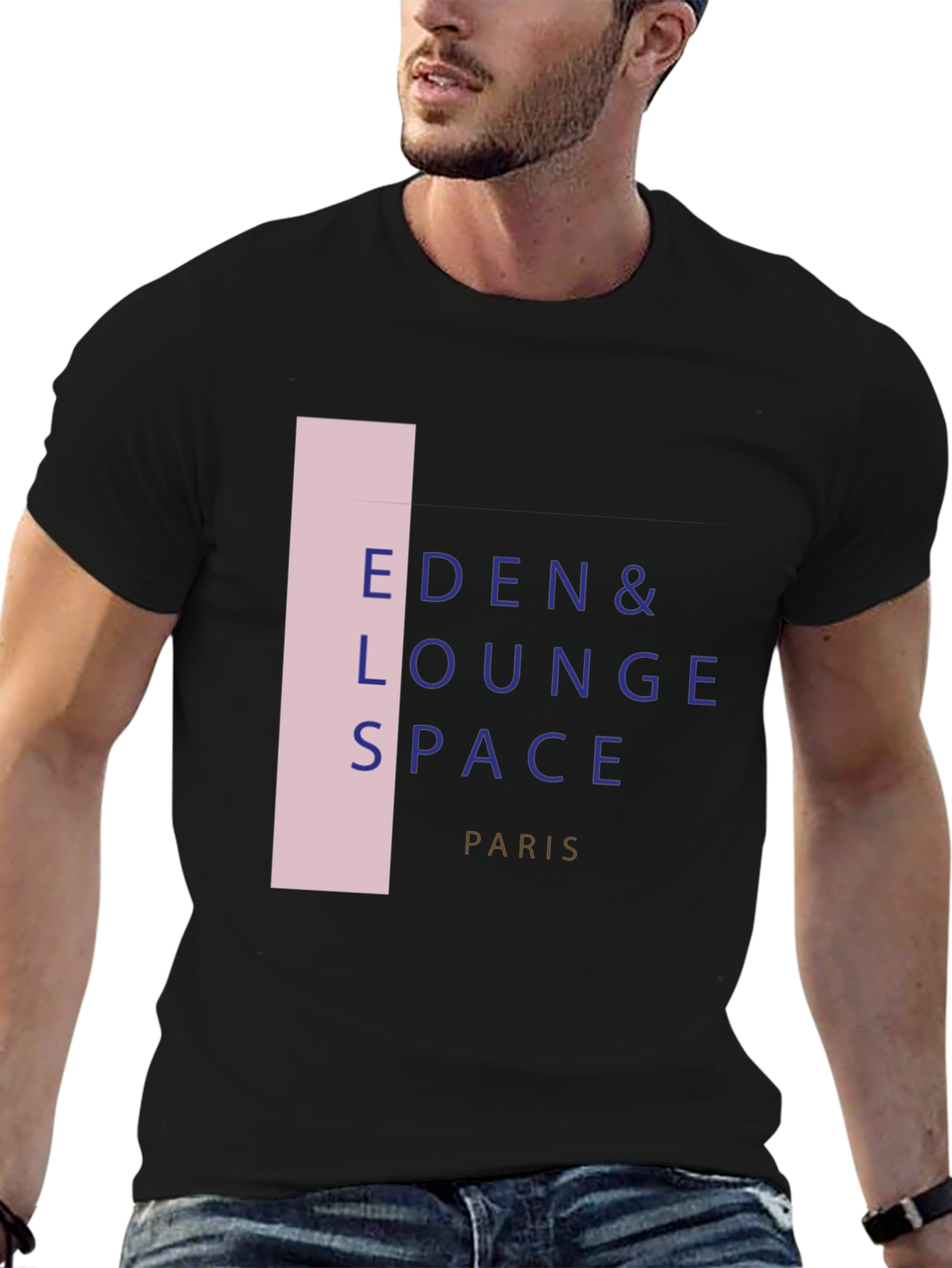 Black Eden Lounge Space Paris Graphic Tee view 6