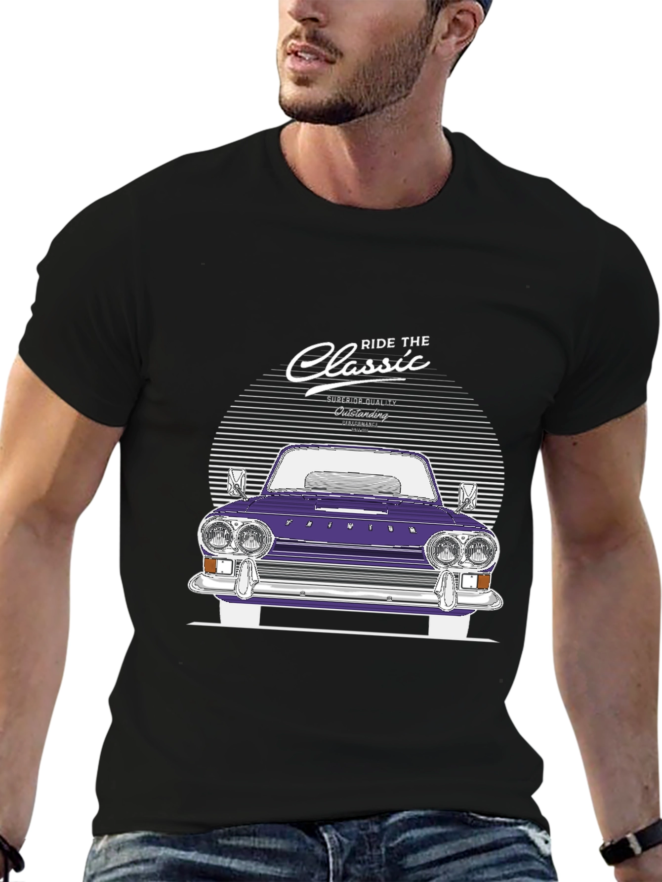Black Ride the Classic T-Shirt - Superior Quality view 6