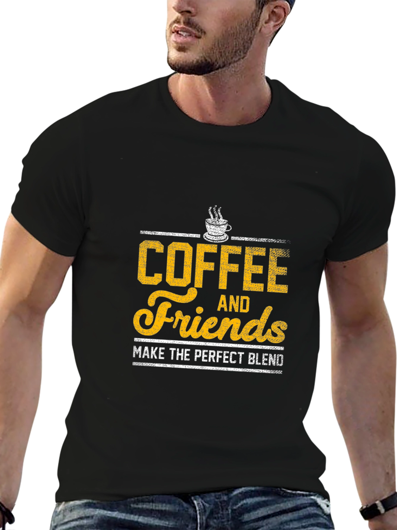 Black Coffee and Friends Graphic T-Shirt view 6