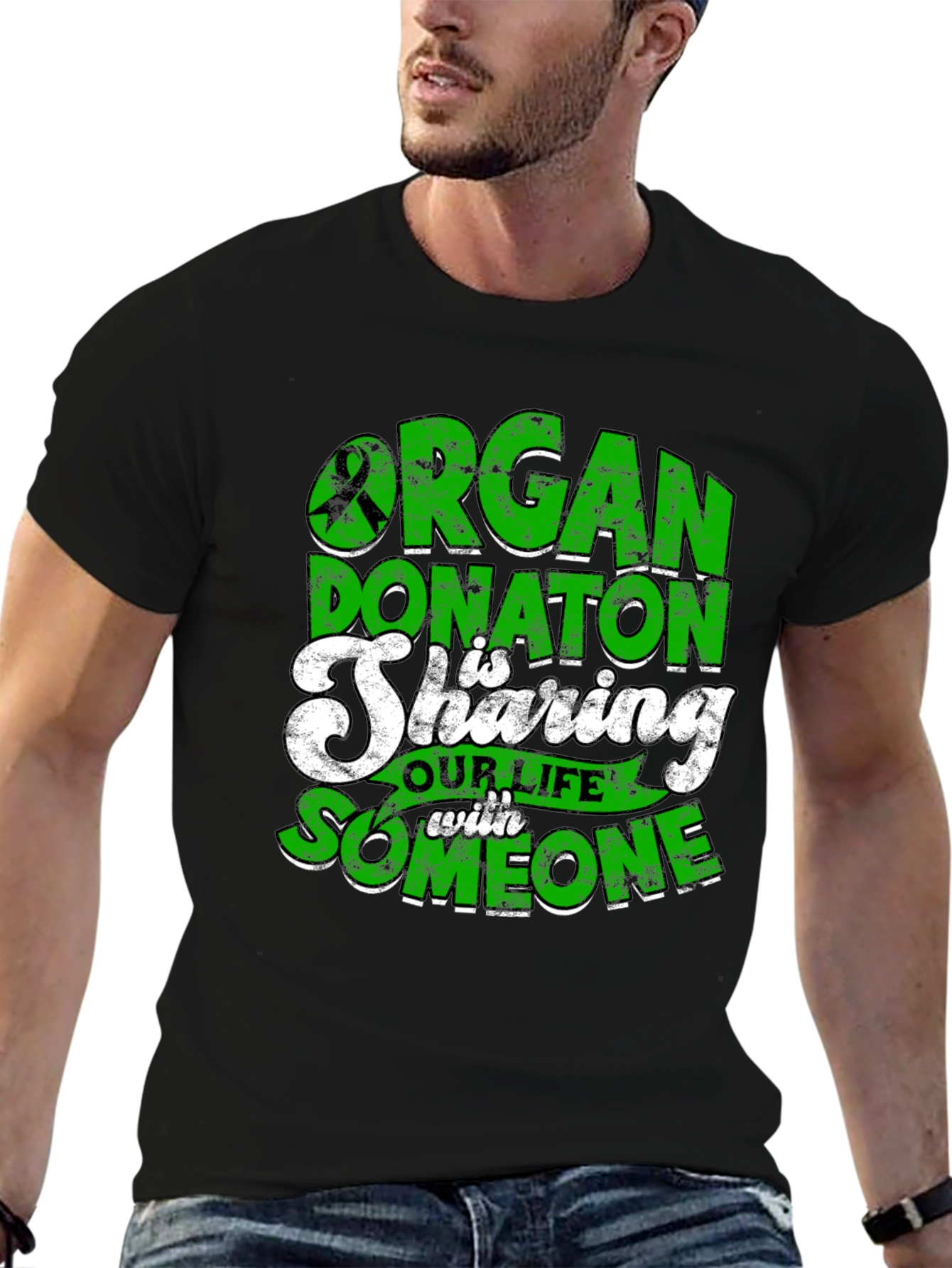 Organ Donation Awareness Graphic T-Shirt - 6