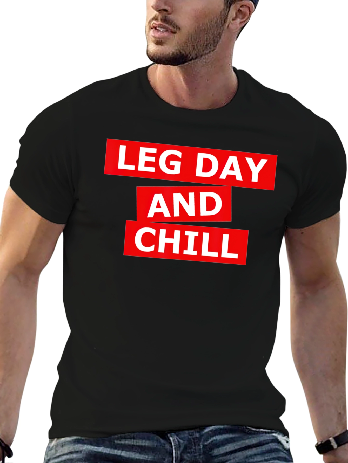 Leg Day and Chill Graphic Tee - Gym Workout Shirt - 6