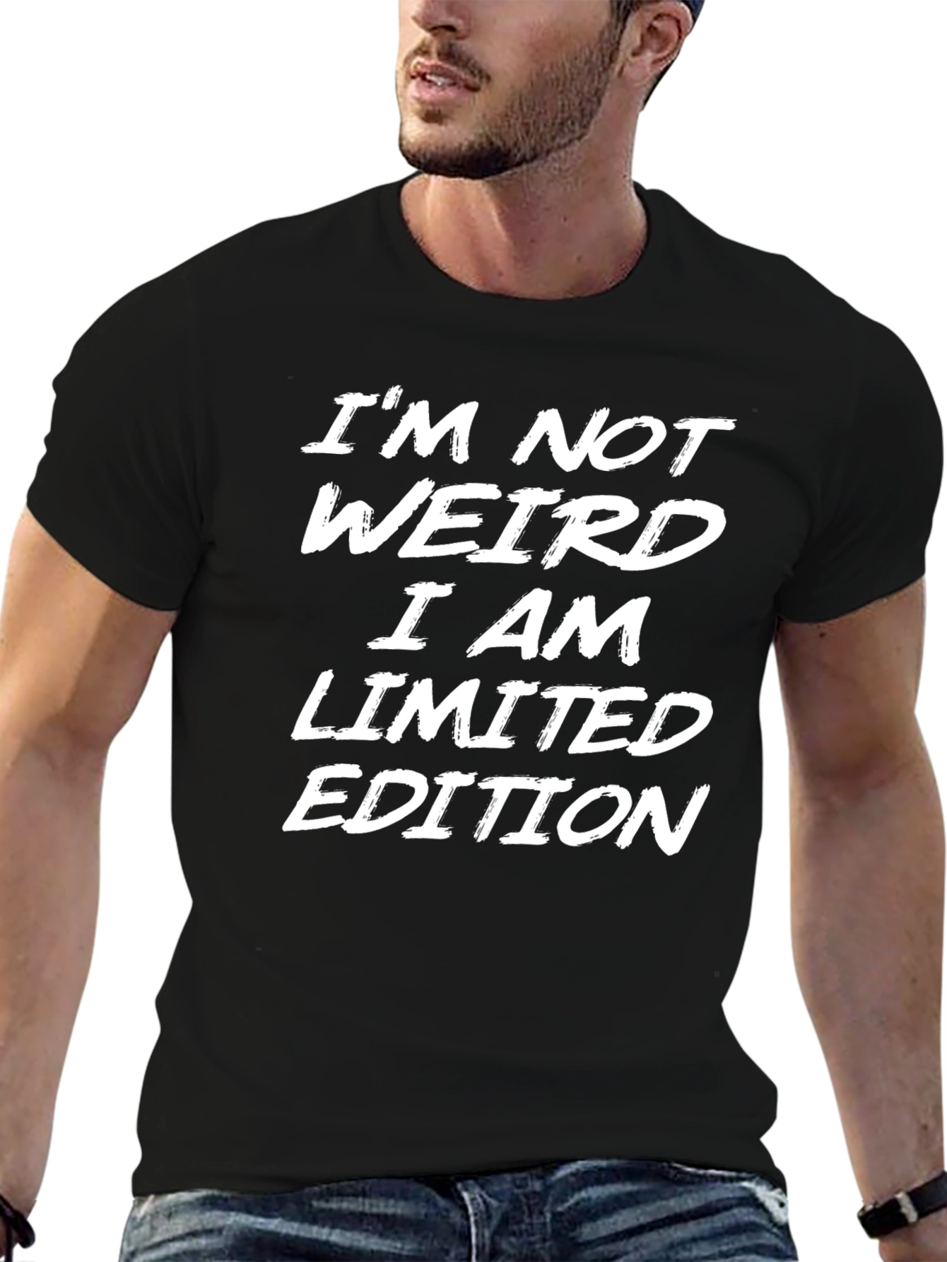 Black I'm Not Weird, I'm Limited Edition Black T-Shirt view 6