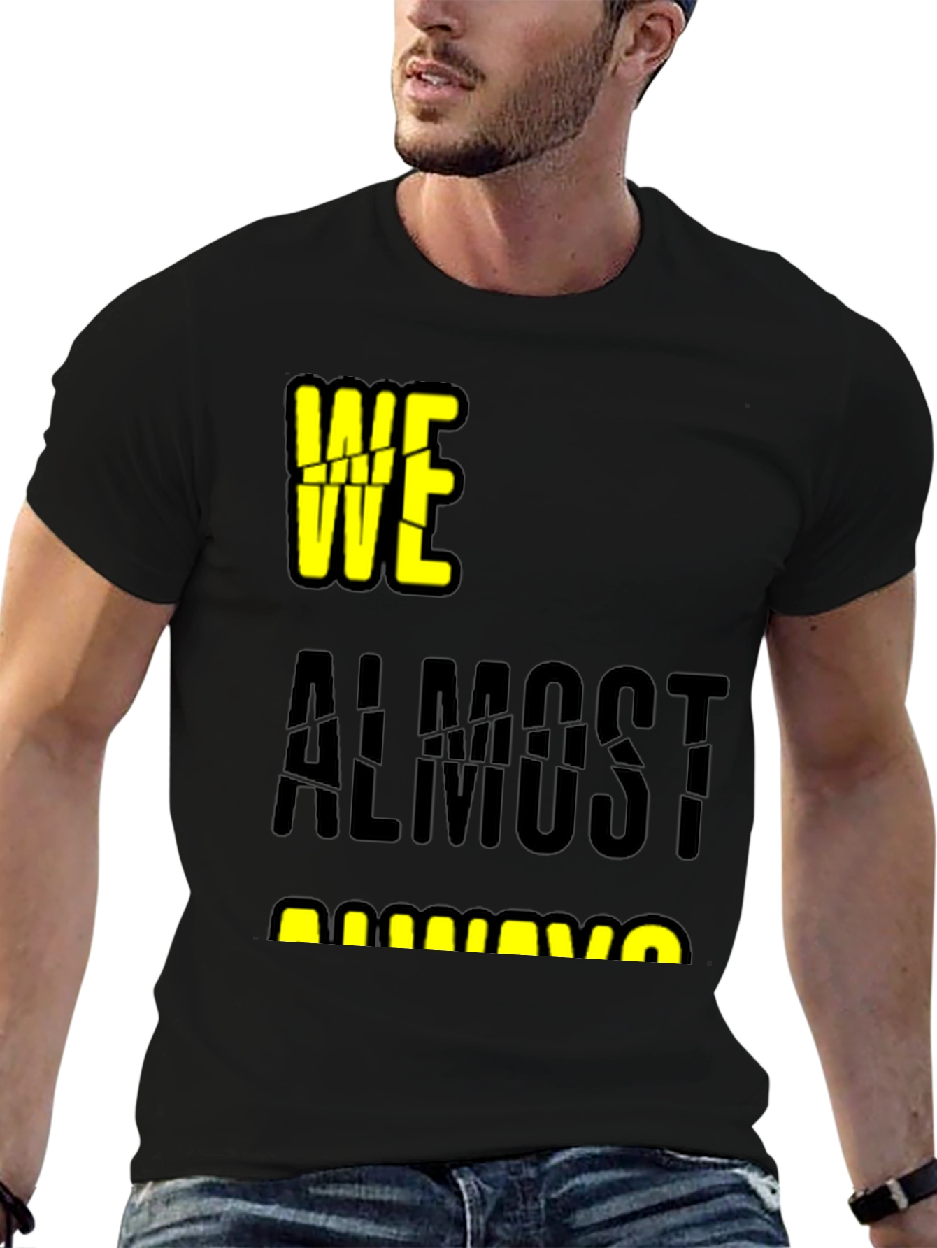 Black We Almost Always Almost T-Shirt - Black view 6