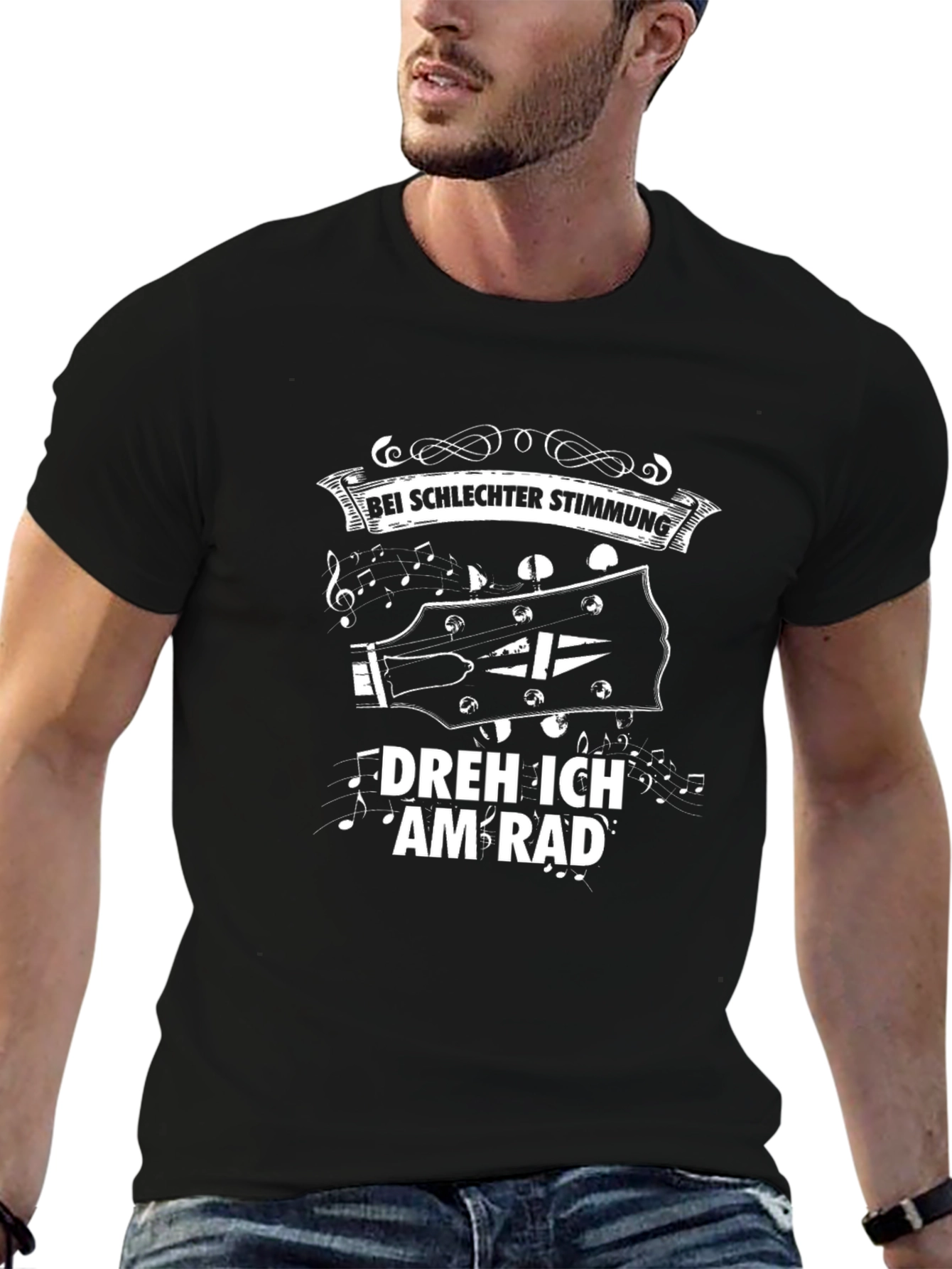 Black Guitar Graphic Tee - Bei Schlechter Stimmung view 6