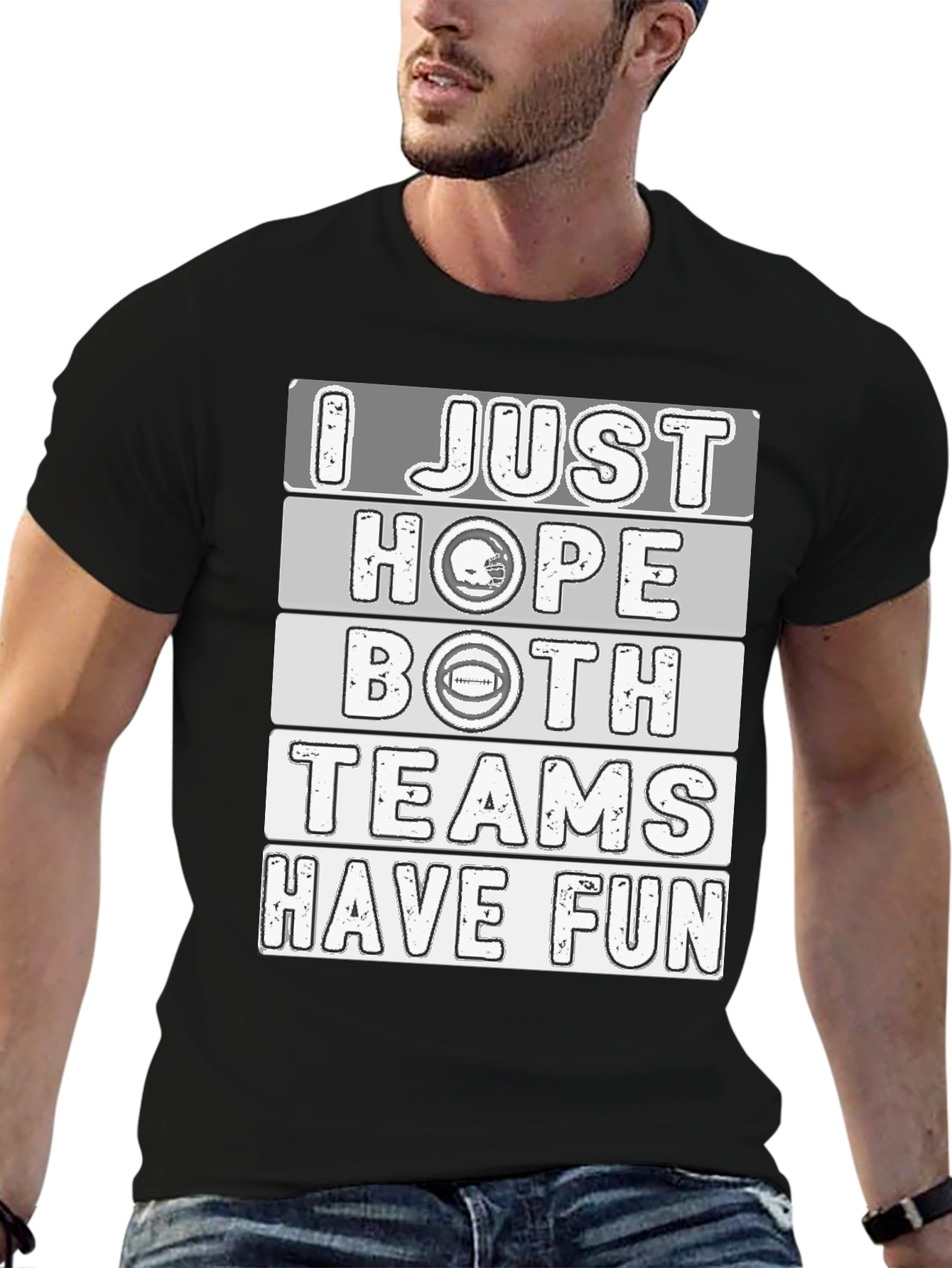Black I Just Hope Both Teams Have Fun T-Shirt view 6