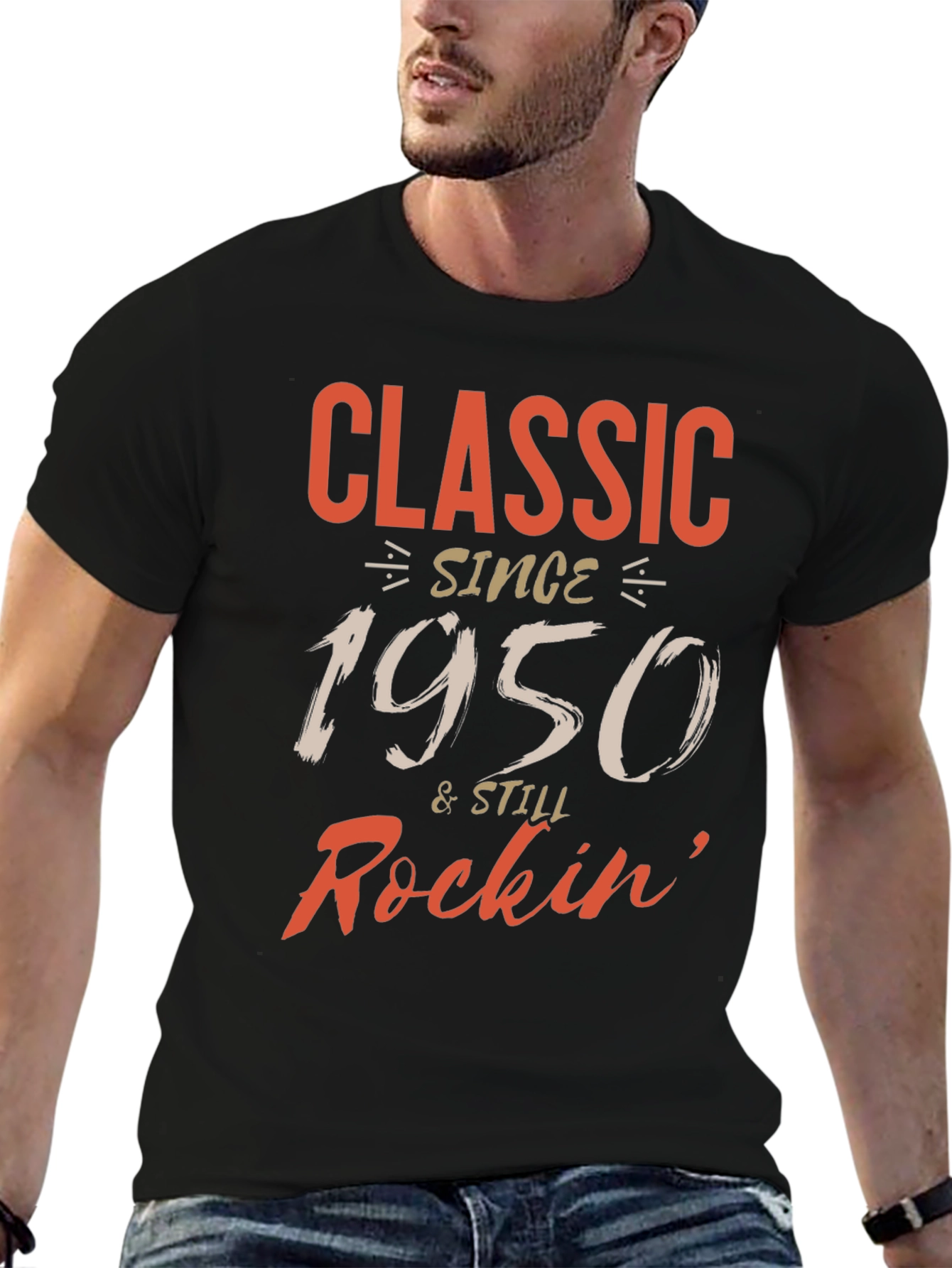 Black Classic Since 1950 Men's Graphic Tee view 6