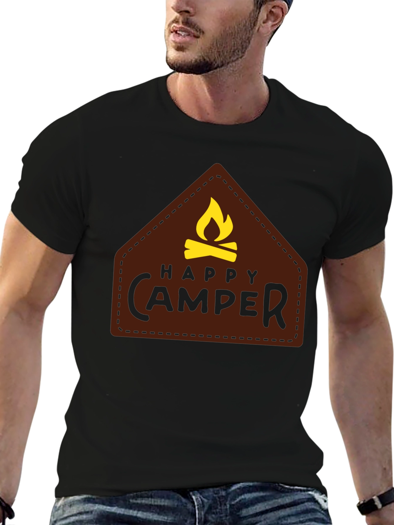 Black Happy Camper Graphic Tee - Adventure Ready! view 6