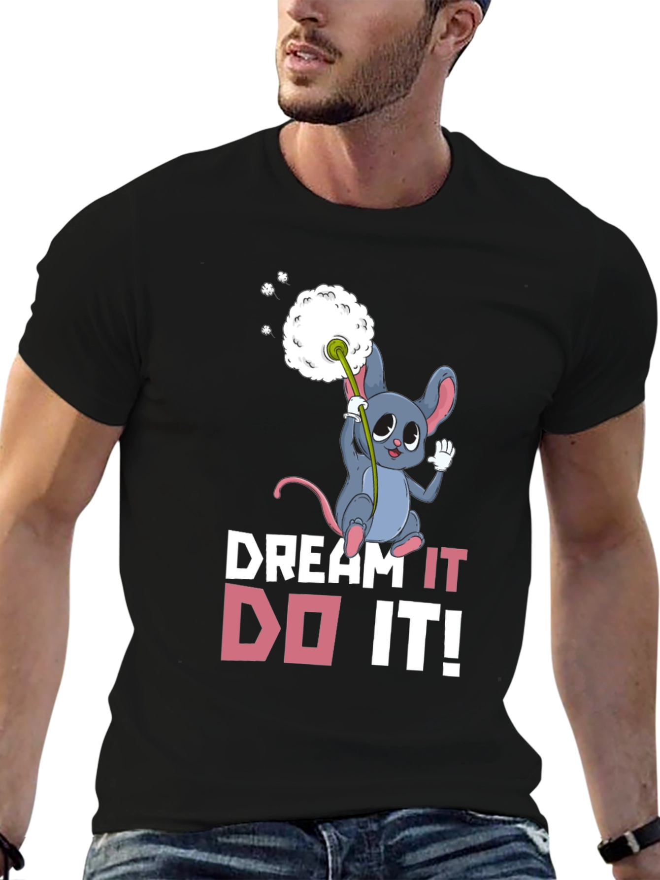 Black Dream It, Do It! Graphic Tee view 6