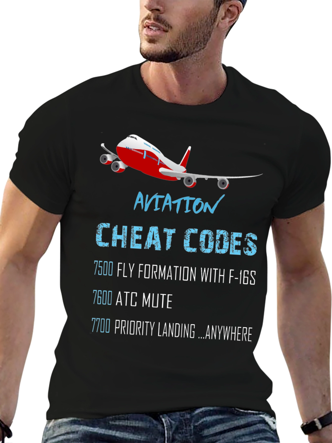 Aviation Cheat Codes T-Shirt - 6