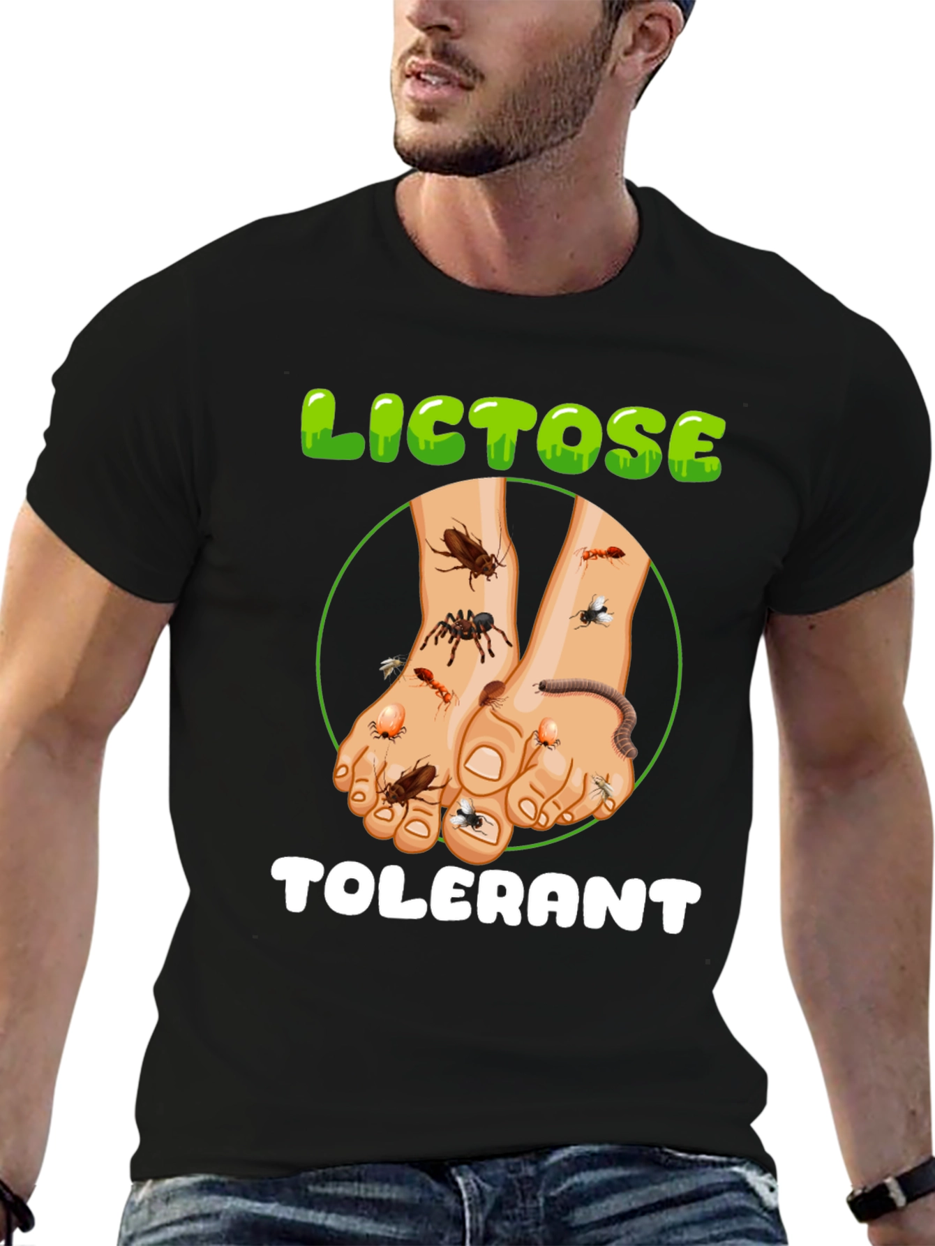 Black Lictose Tolerant Graphic T-Shirt view 6