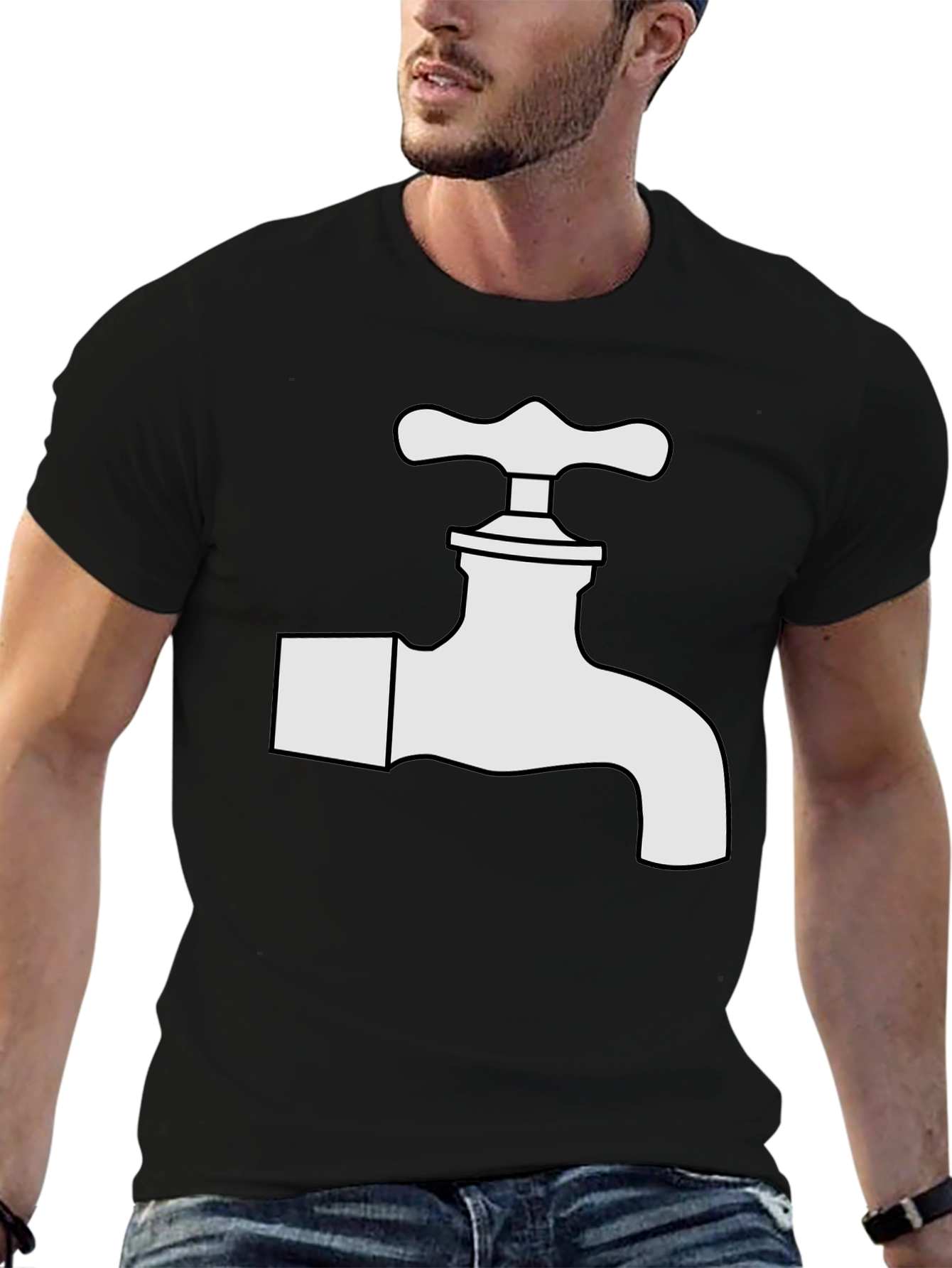 Black Tap Graphic Black T-Shirt view 6