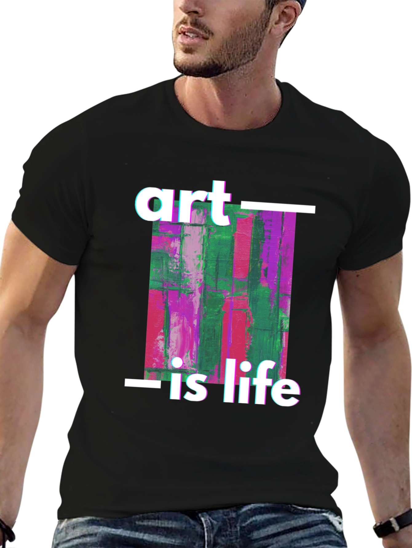 Art is Life Graphic Tee - Black Unisex T-Shirt - 6