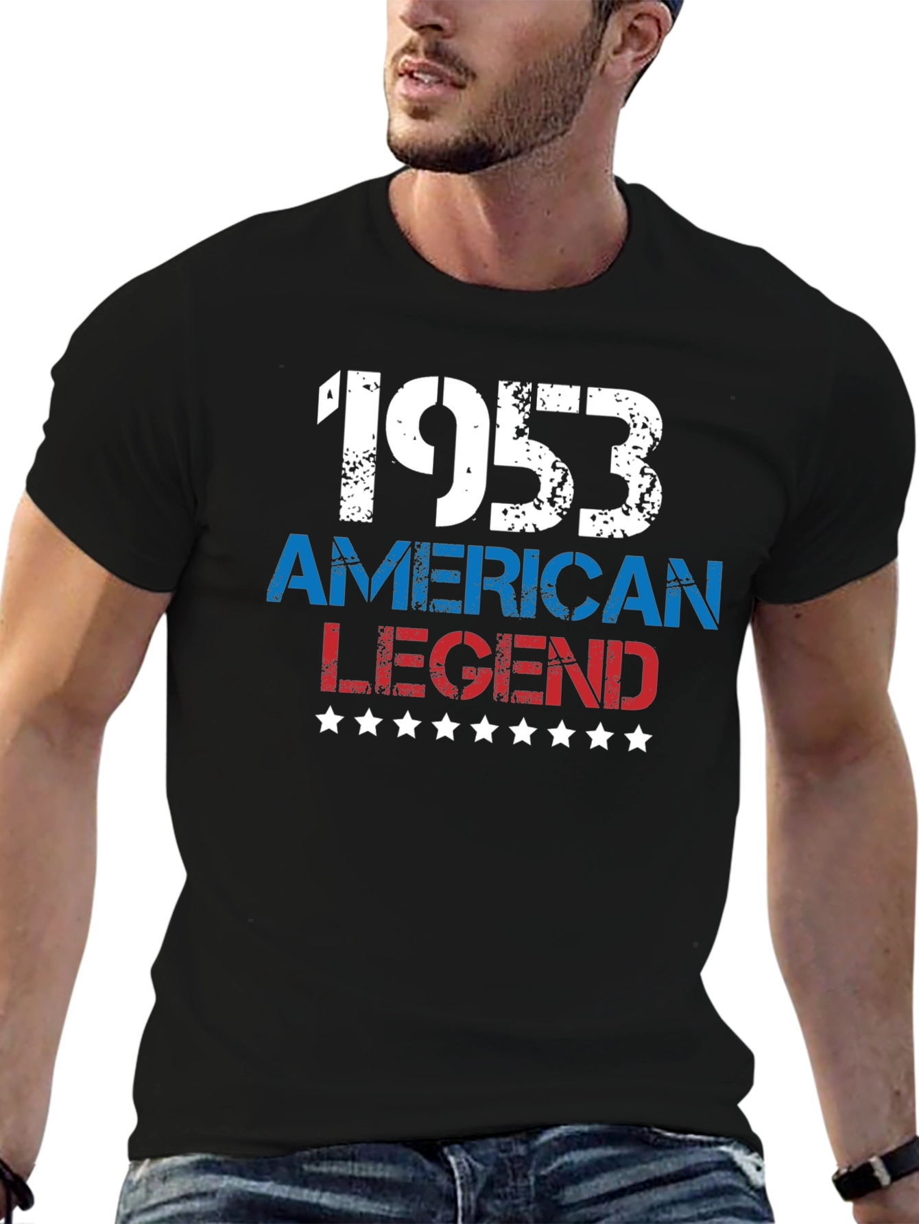 Black American Legend 1953 Graphic T-Shirt view 6