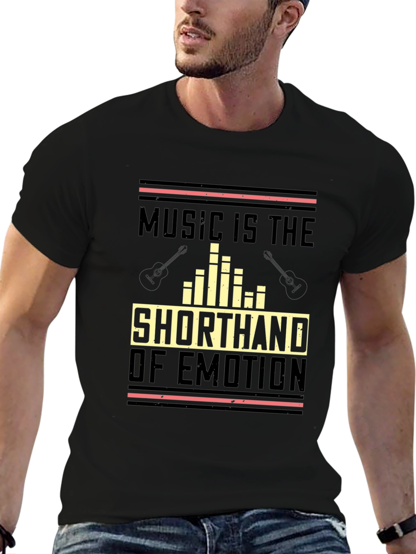 Black Music is the Shorthand of Emotion T-Shirt view 6