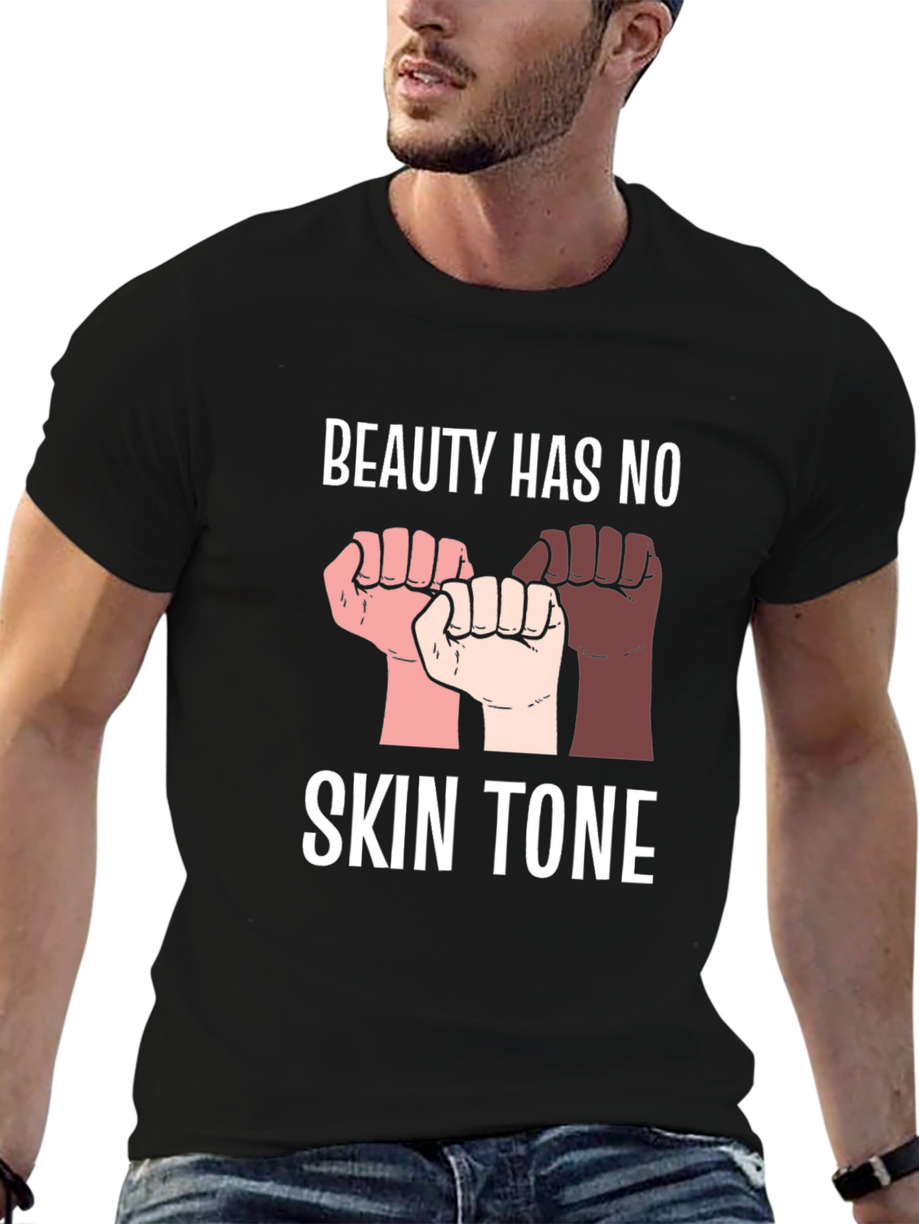 Black Beauty Has No Skin Tone Graphic Tee view 6