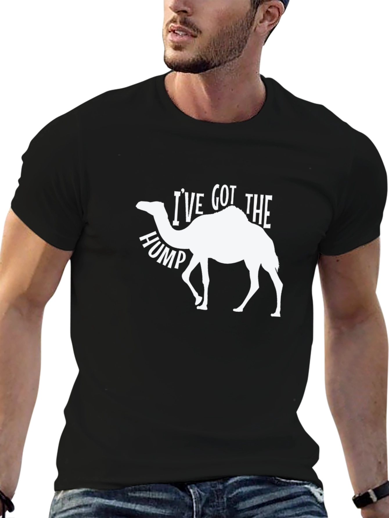 Black I've Got the Hump Camel T-Shirt - Funny Animal Tee view 6