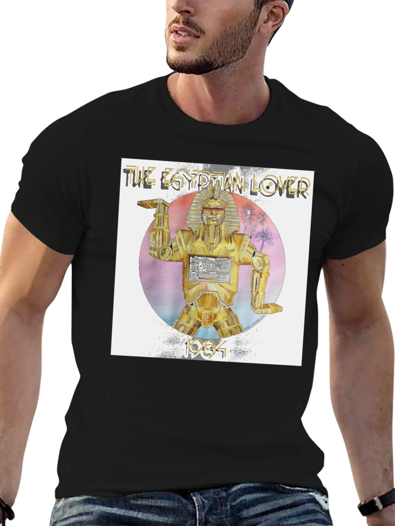 Black Egyptian Lover 1984 T-Shirt view 6